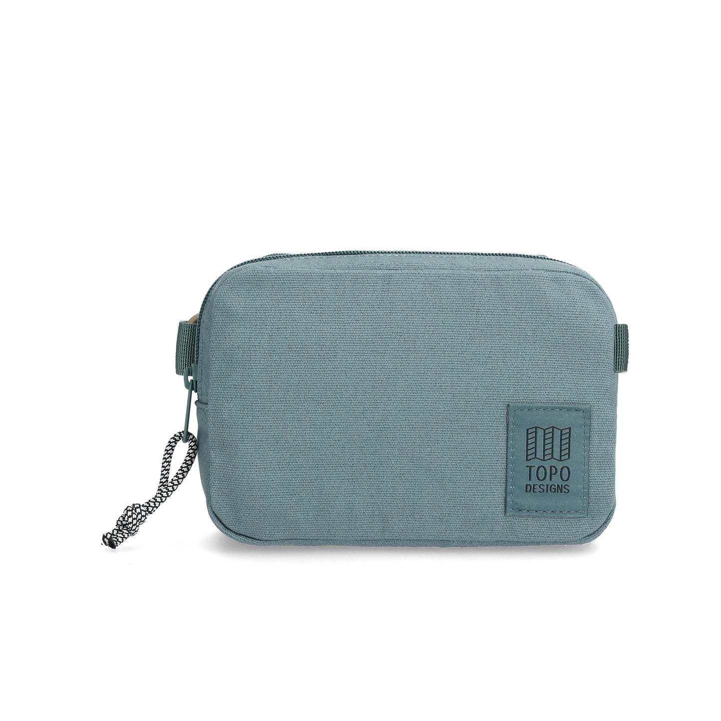 Front View of Topo Designs Dirt Belt Bag in "Sea Pine"