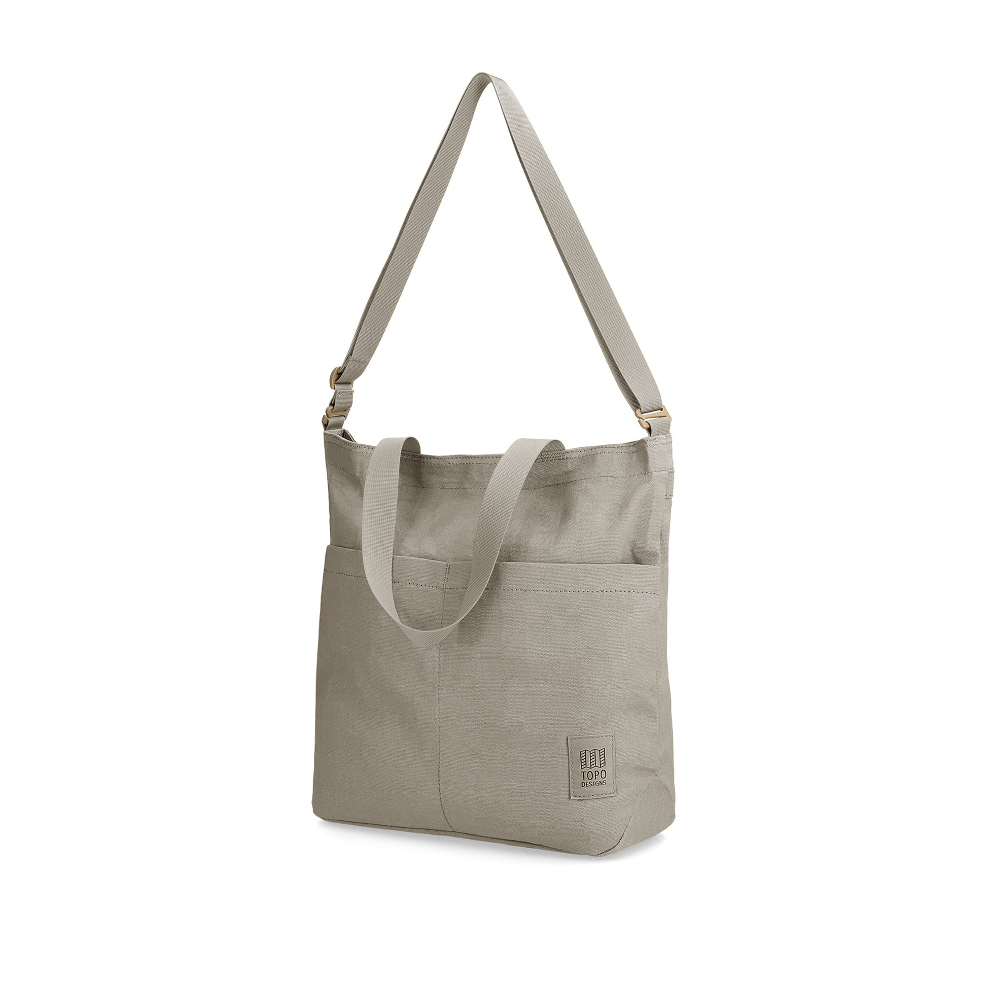 Front View of Topo Designs Dirt Tote Bag in "Dried Sage"