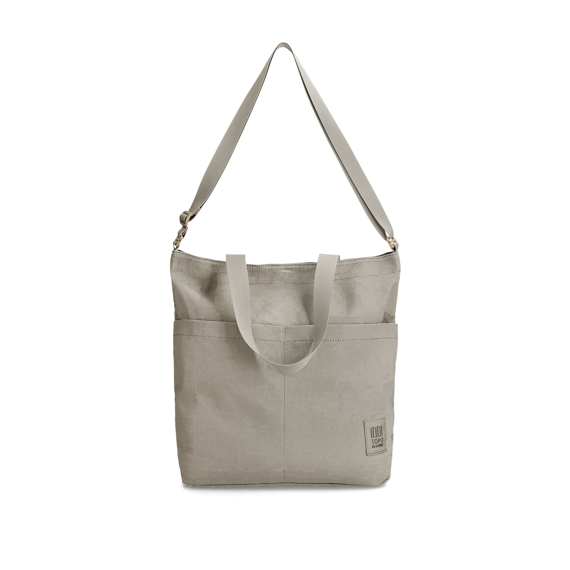 Front View of Topo Designs Dirt Tote Bag in "Dried Sage"