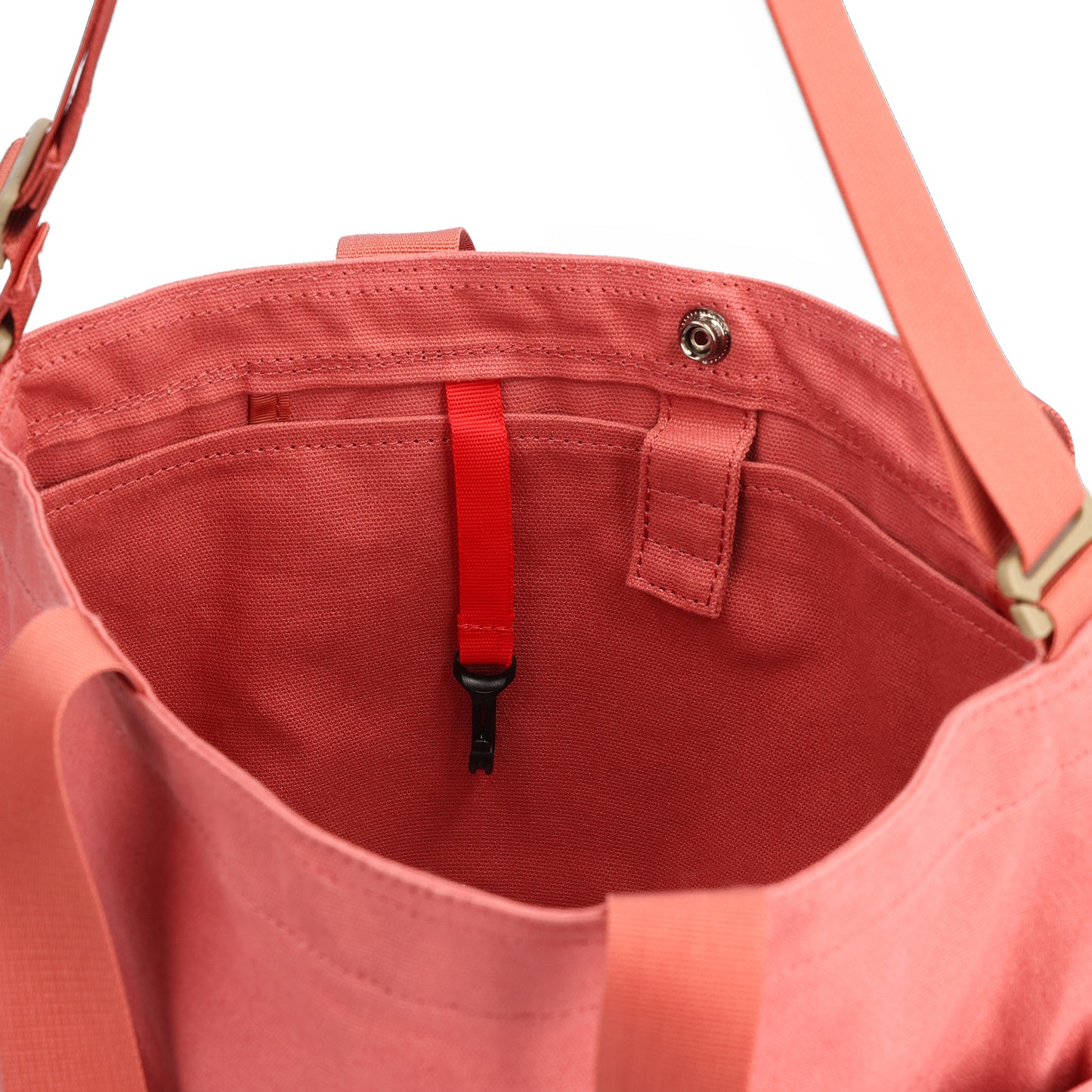 Detail shot of Topo Designs Dirt Tote in "Marsala"