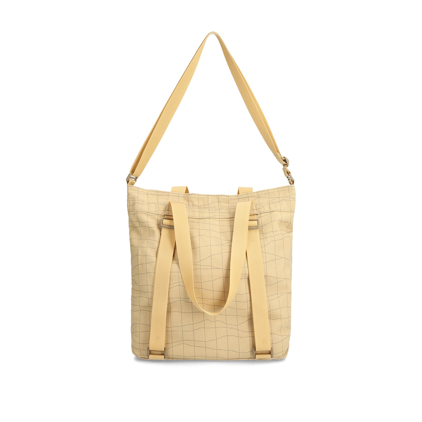 Back View of Topo Designs Dirt Tote in "Sahara Terrain"