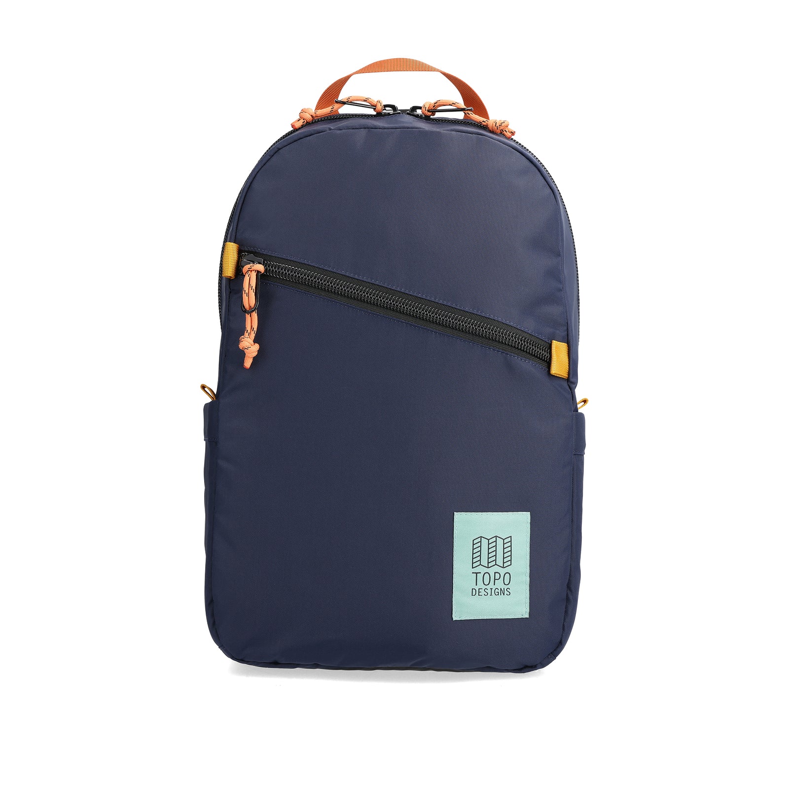 Front View of Topo Designs Light Pack in "Navy / Multi"