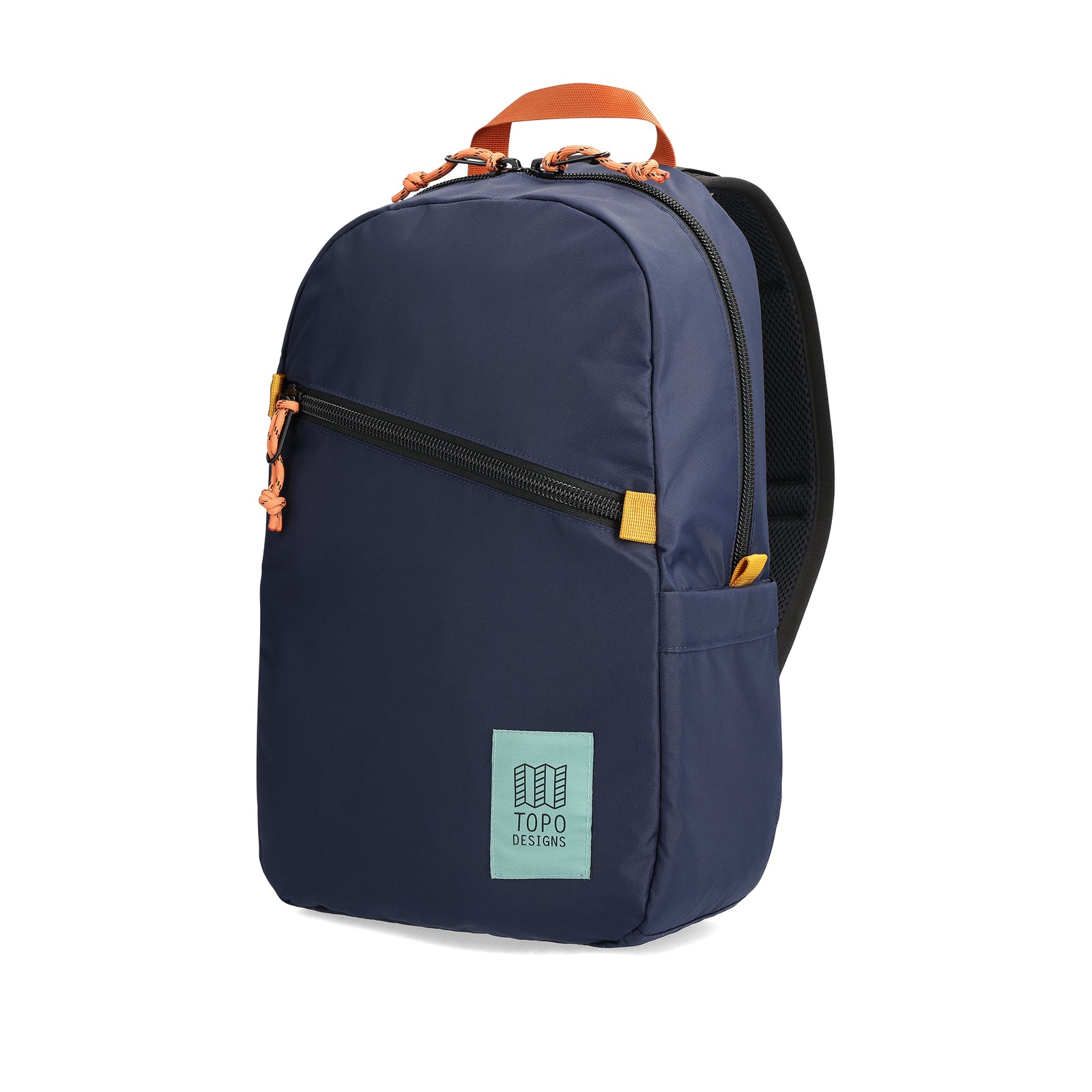 Front View of Topo Designs Light Pack in "Navy / Multi"