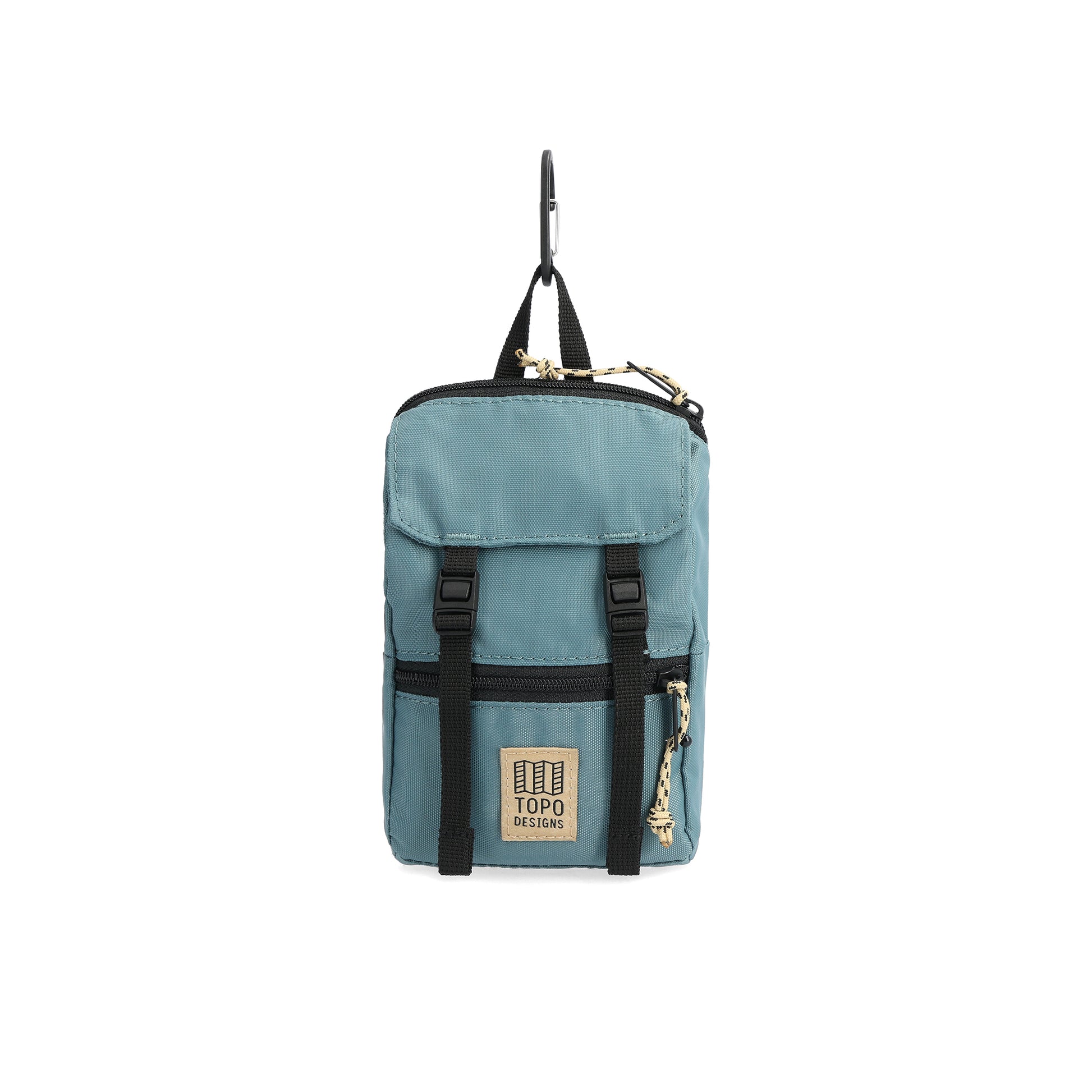 Front View of Topo Designs Rover Pack Micro in "Sea Pine"