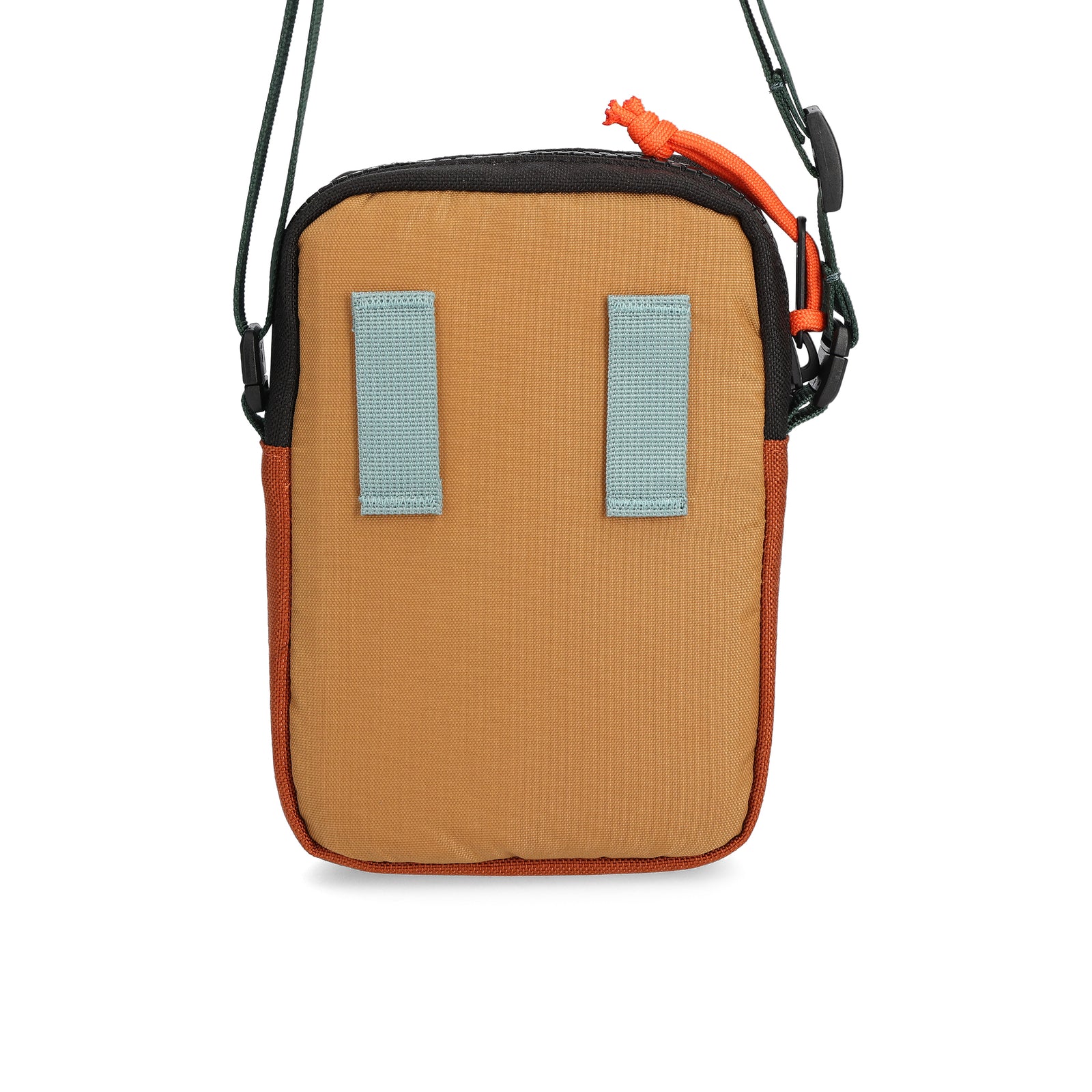 Back View of Topo Designs Mini Shoulder Bag in "Clay / Khaki"