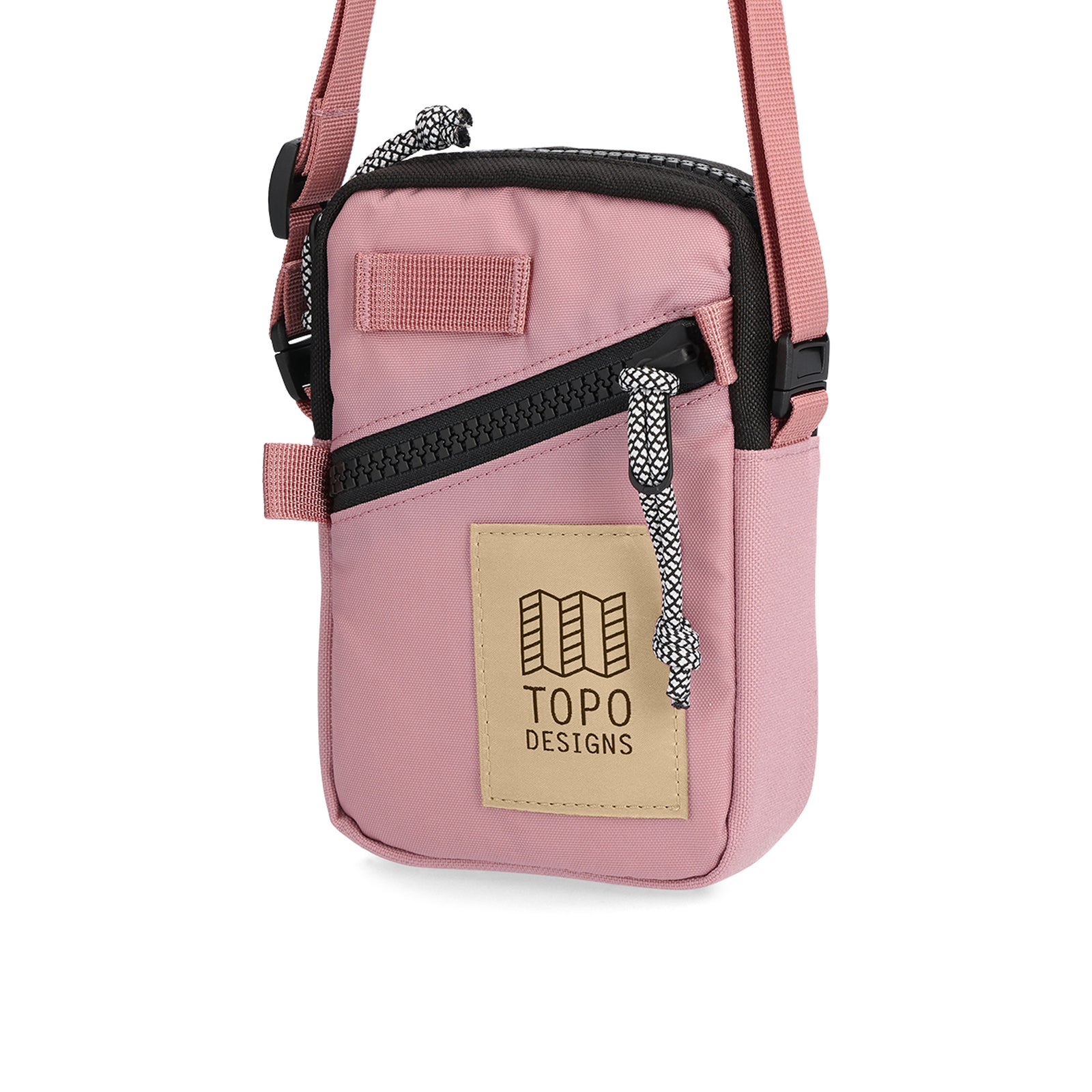 Front View of Topo Designs Mini Shoulder Bag in "Rose"