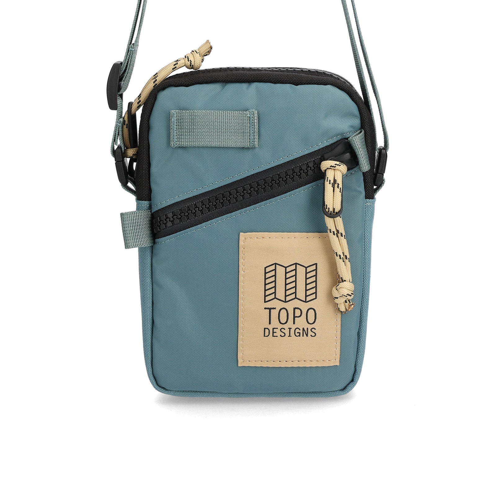 Front View of Topo Designs Mini Shoulder Bag in "Sea Pine"