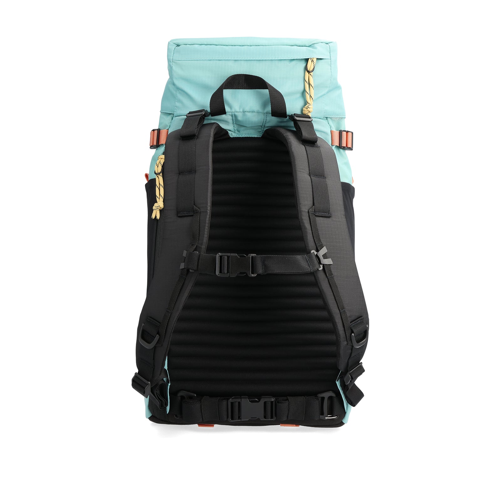 Back View of Topo Designs Mountain Pack 16L 2.0 in "Geode Green / Sea Pine"
