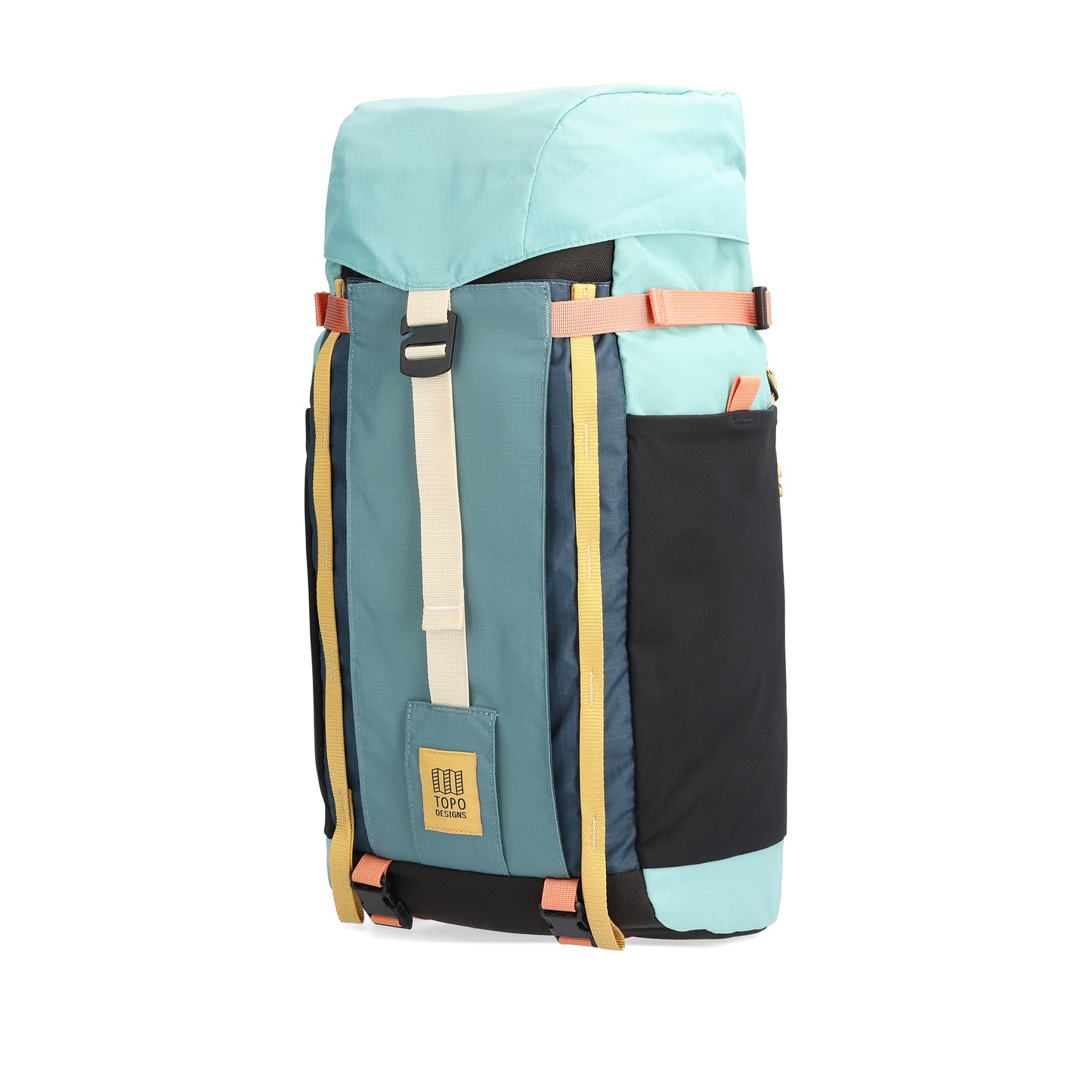 Front View of Topo Designs Mountain Pack 16L 2.0 in "Geode Green / Sea Pine"