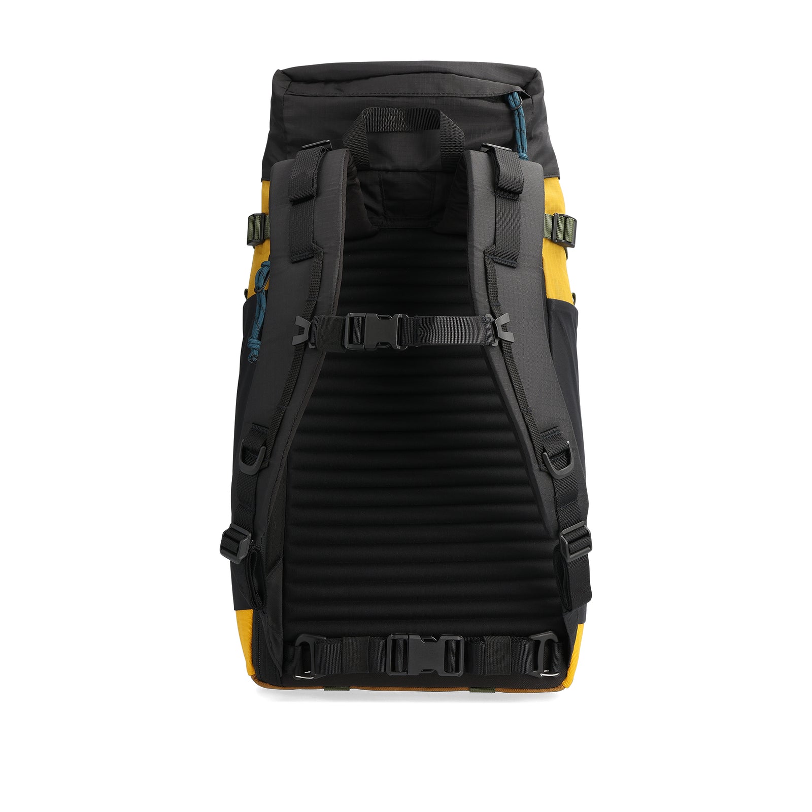 Back View of Topo Designs Mountain Pack 16L 2.0 in "Mustard / Black"