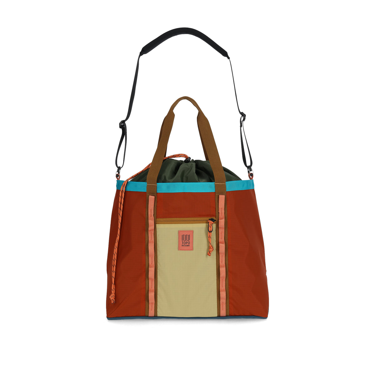 Topo Designs Mountain Utility Tote - Pond Blue / Spice