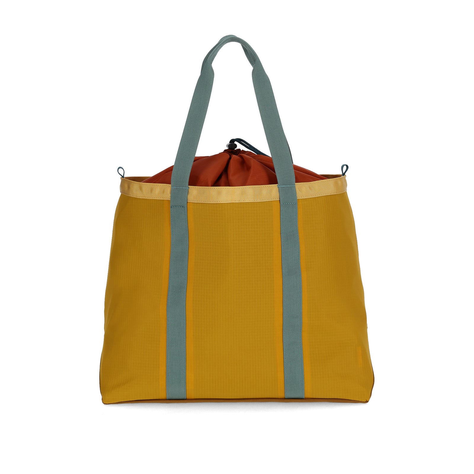 Back View of Topo Designs Mountain Utility Tote in "Mustard / Black"