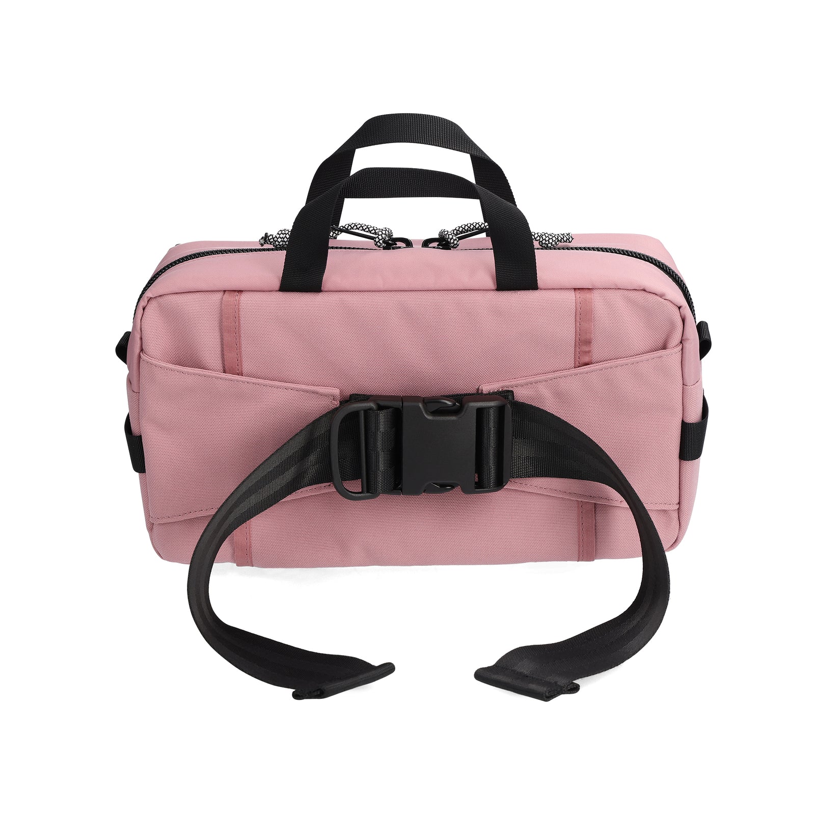 Back View of Topo Designs Quick Pack  in "Rose"