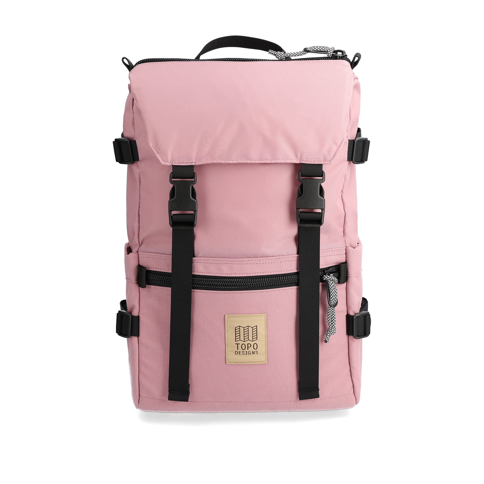 Front View of Topo Designs Rover Pack Classic in "Rose"