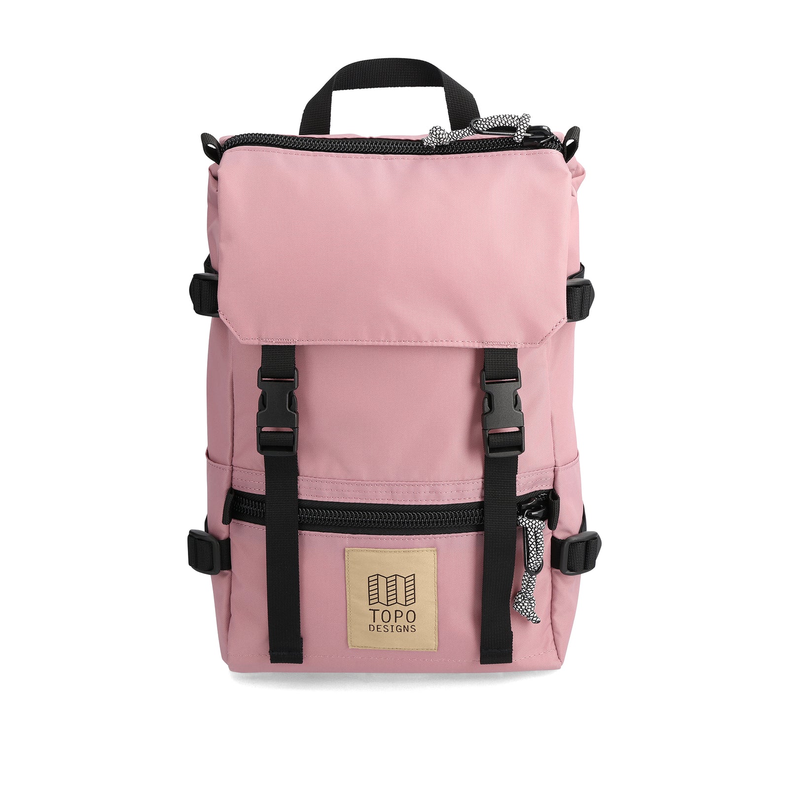 Front View of Topo Designs Rover Pack Mini in "Rose"