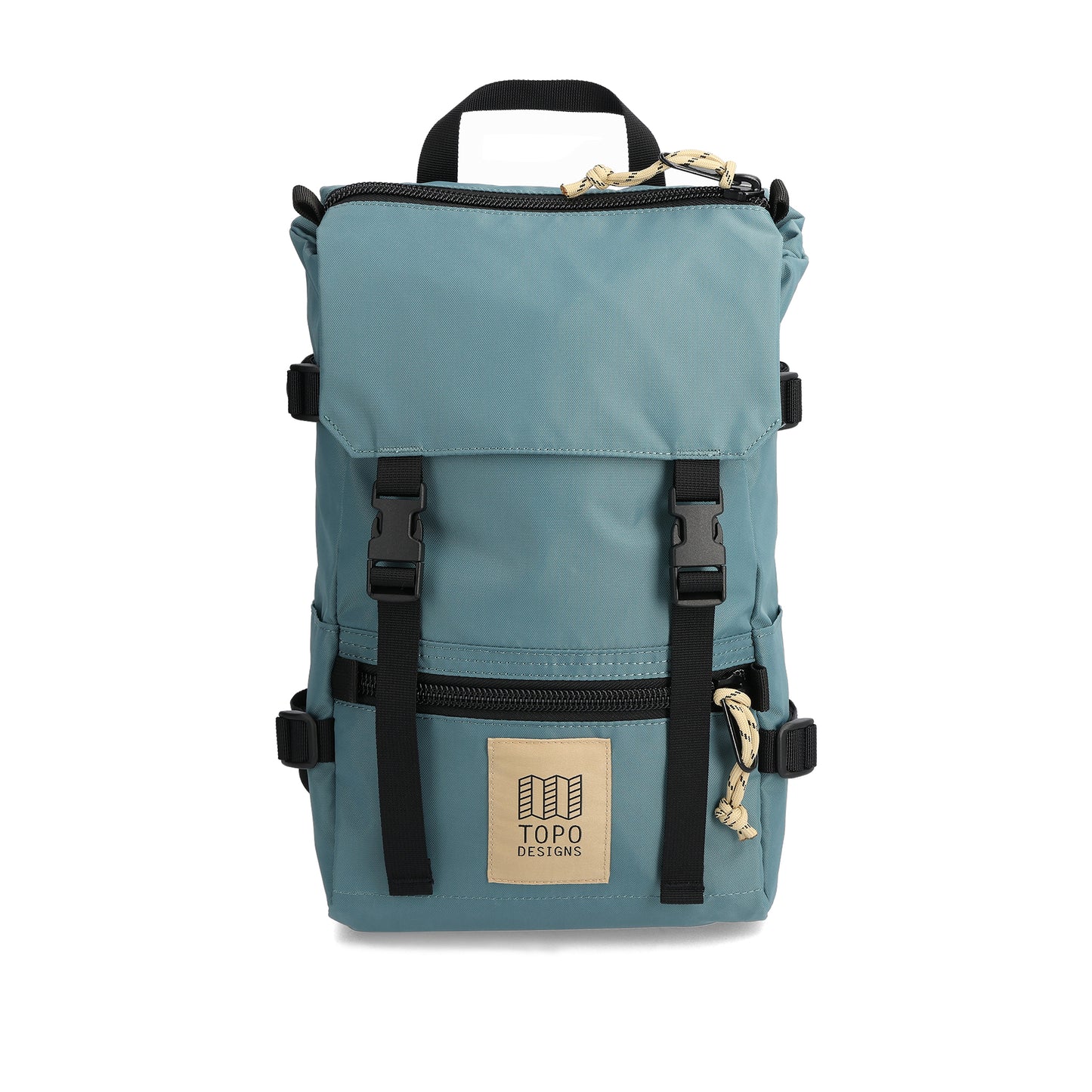 Front View of Topo Designs Rover Pack Mini in "Sea Pine"