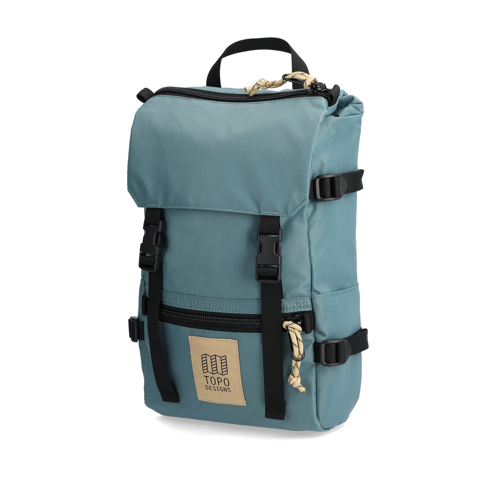 Front View of Topo Designs Rover Pack Mini in "Sea Pine"