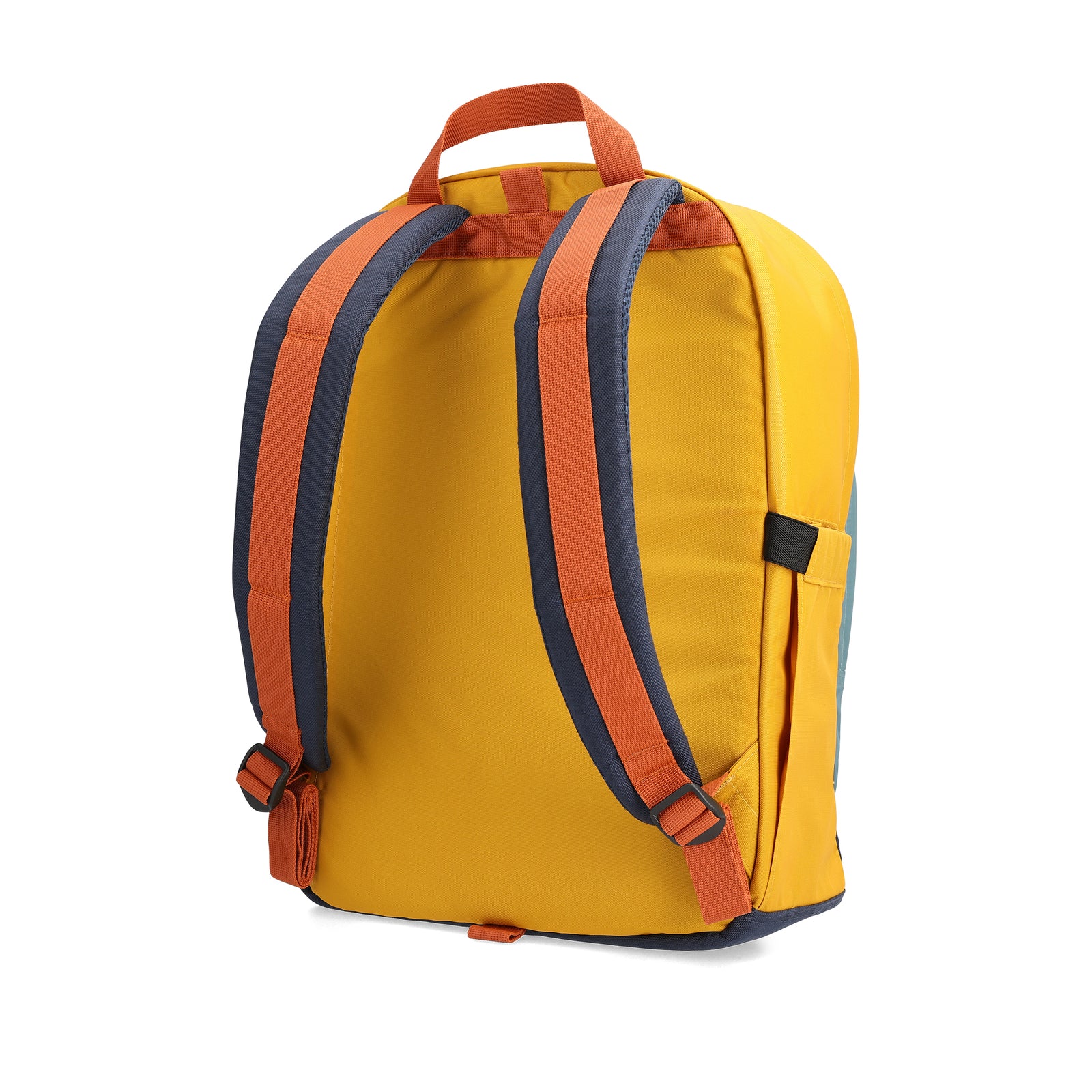 Back View of Topo Designs Session Pack  in "Sea Pine / Mustard"