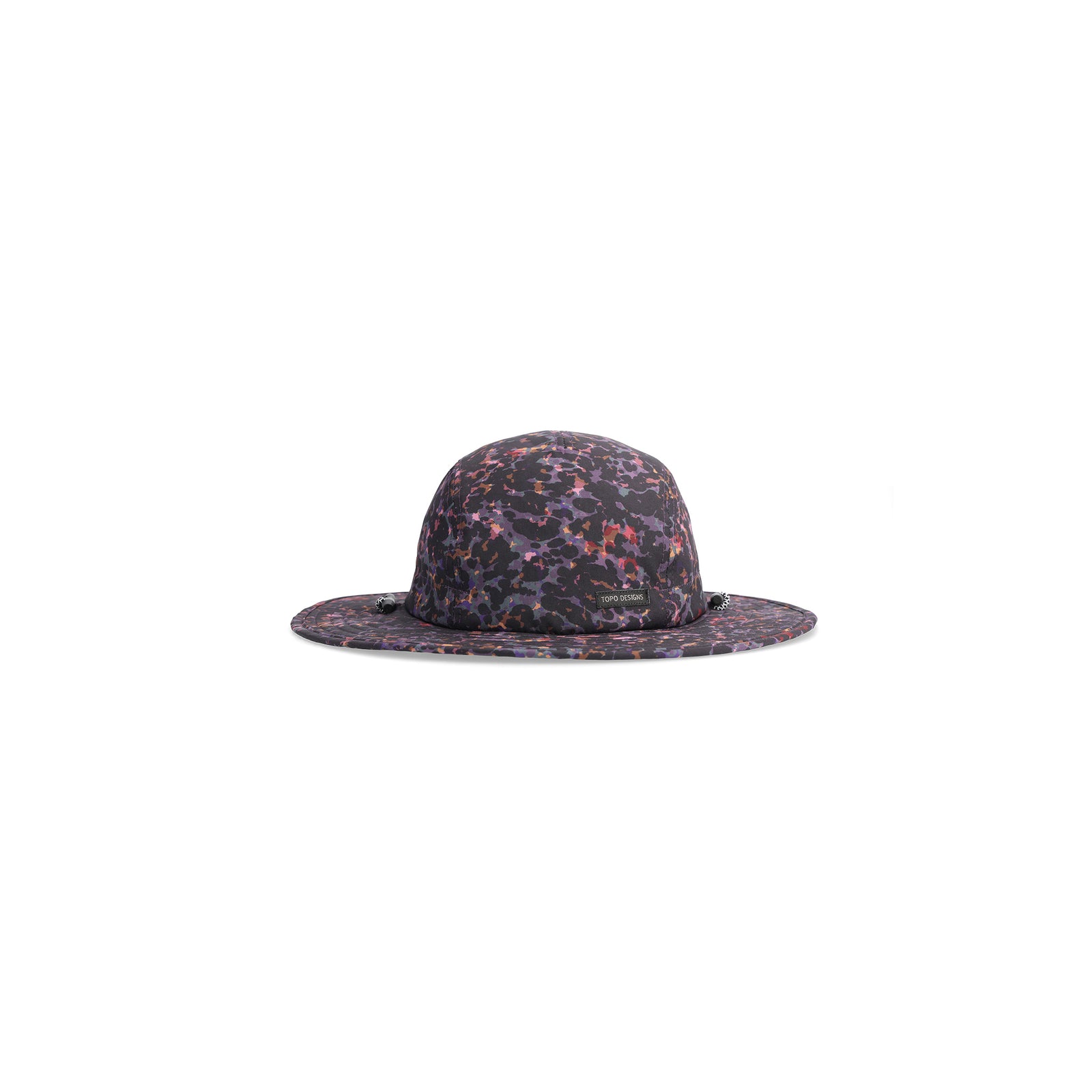 Front View of Topo Designs Sun Hat in "Black Meteor"