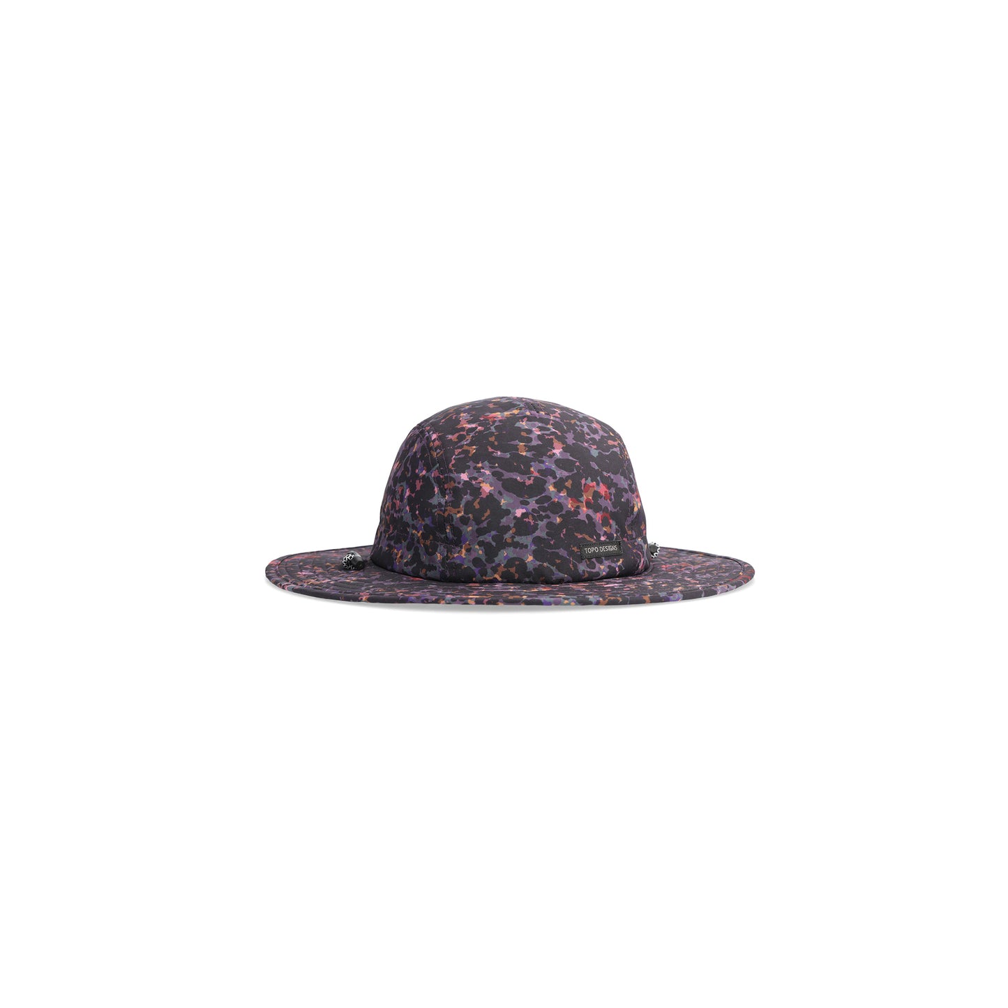 Front View of Topo Designs Sun Hat in "Black Meteor"