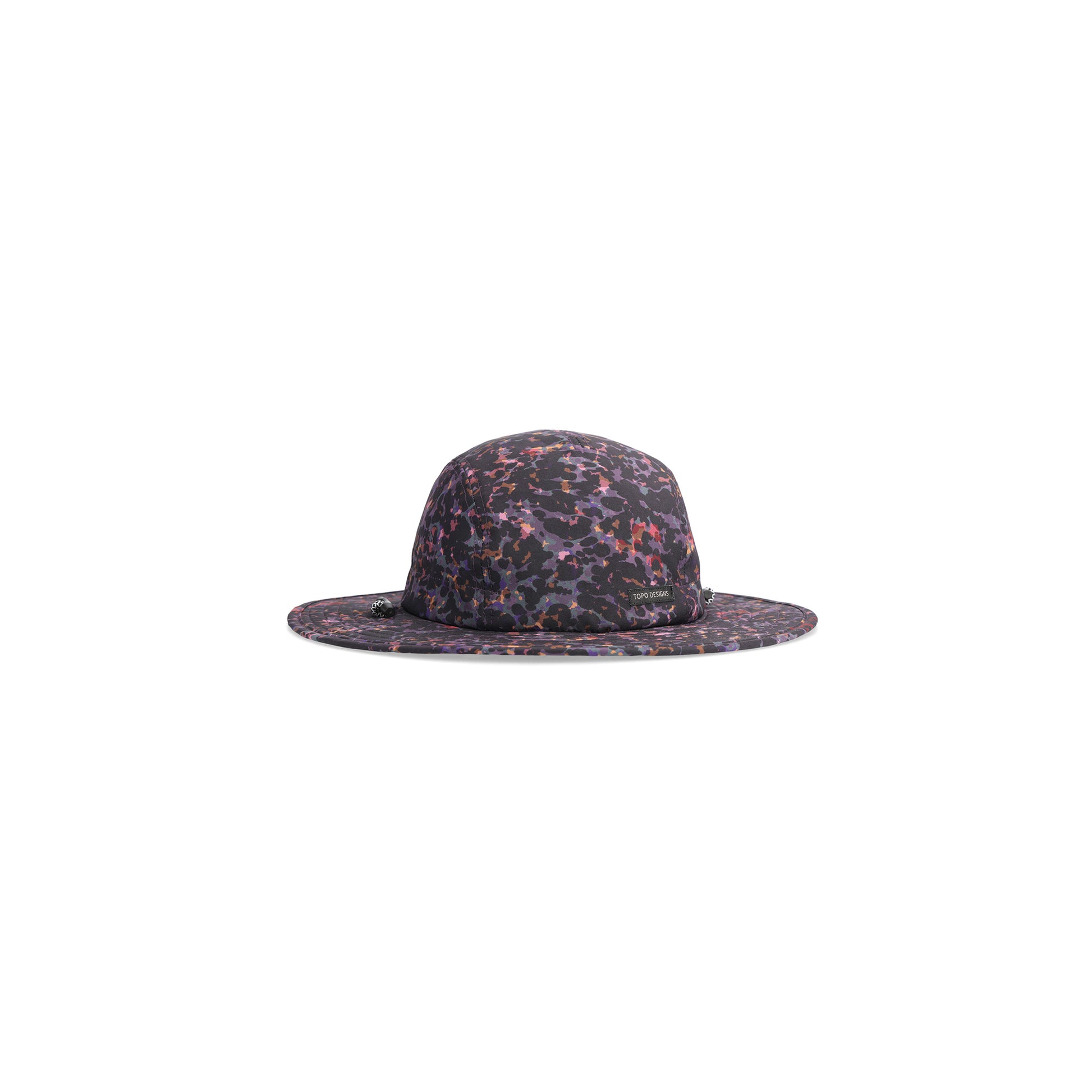 Front View of Topo Designs Sun Hat in "Black Meteor"