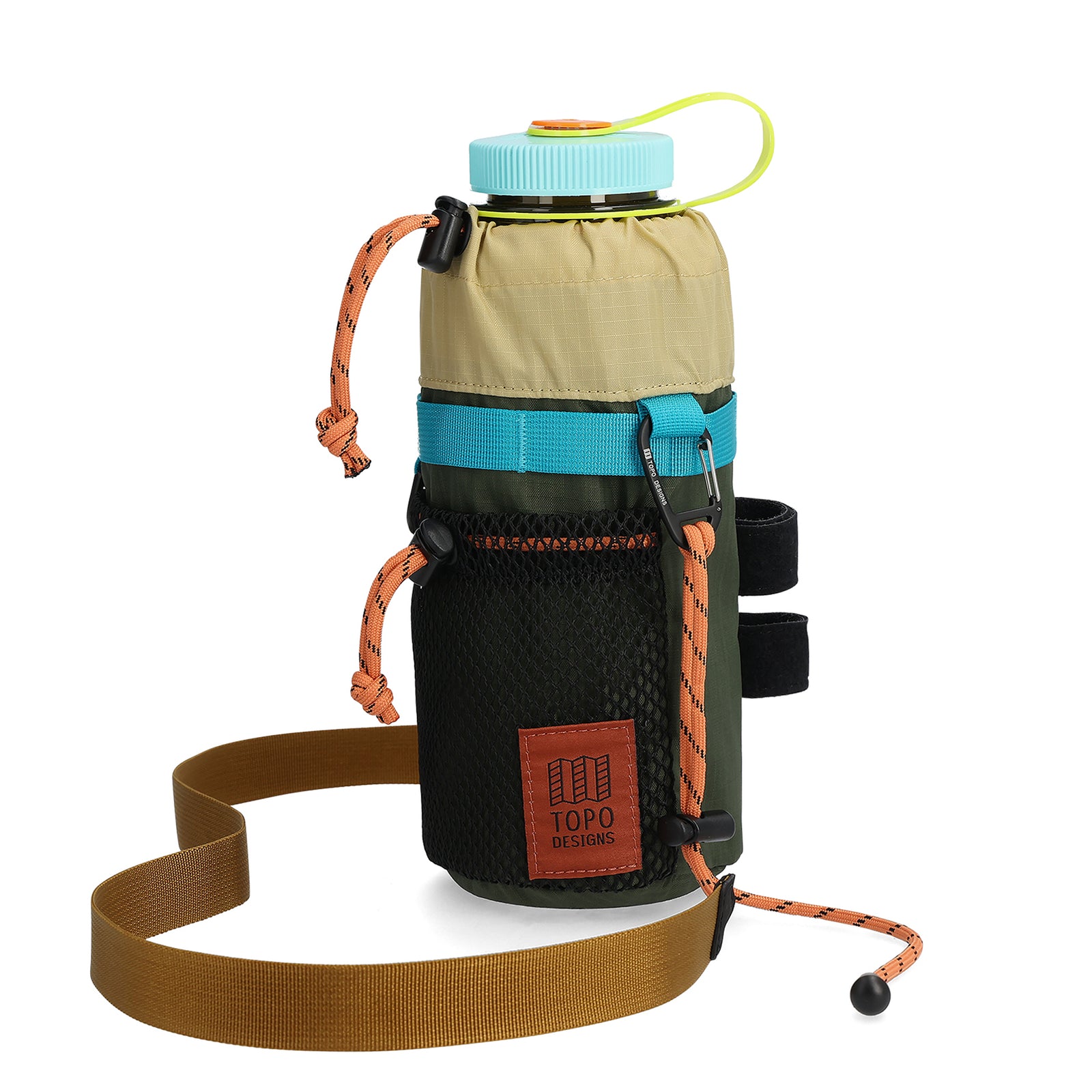 Front View of Topo Designs Mountain Hydro Sling in "Olive"