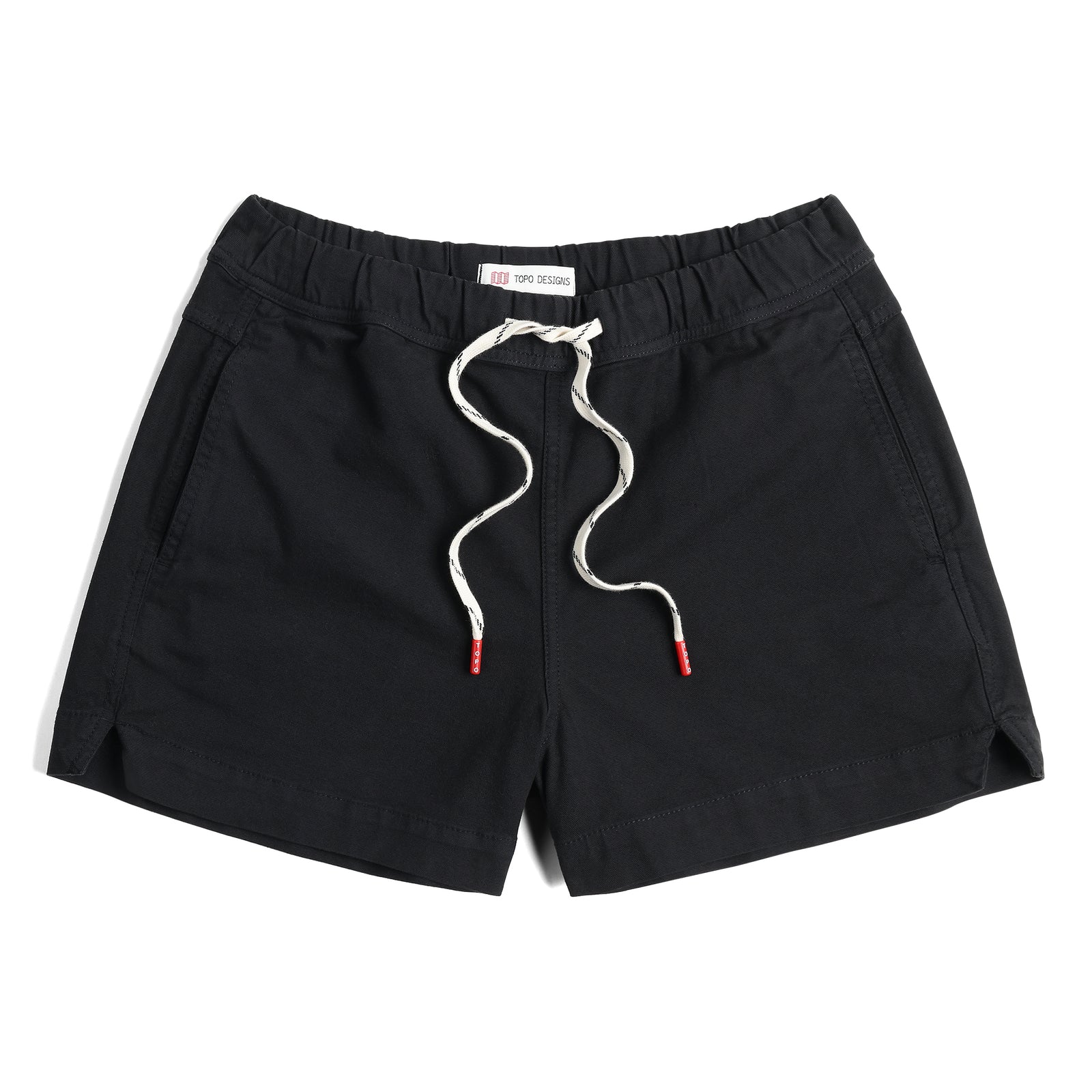 Front View of Topo Designs Dirt Shorts - Women's in "Black"