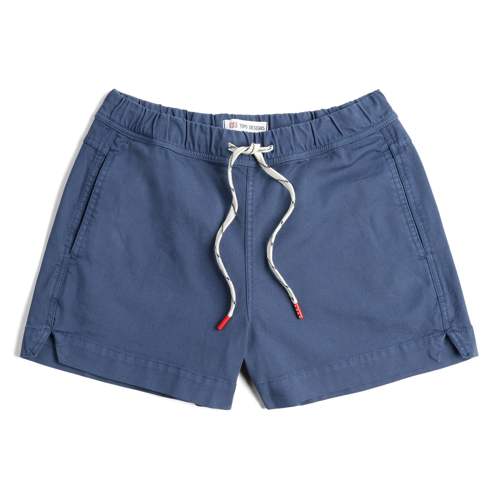 Front View of Topo Designs Dirt Shorts - Women's in "Dark Denim"