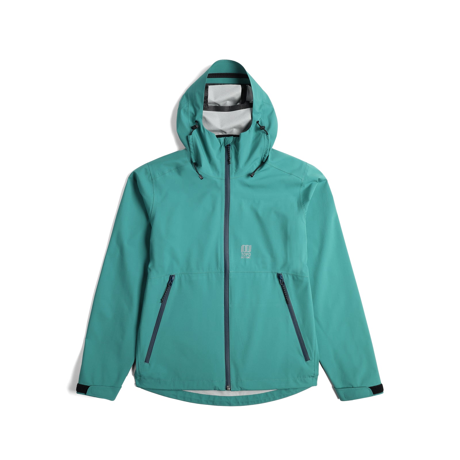Front View of Topo Designs Global Jacket - Women's in "Caribbean"