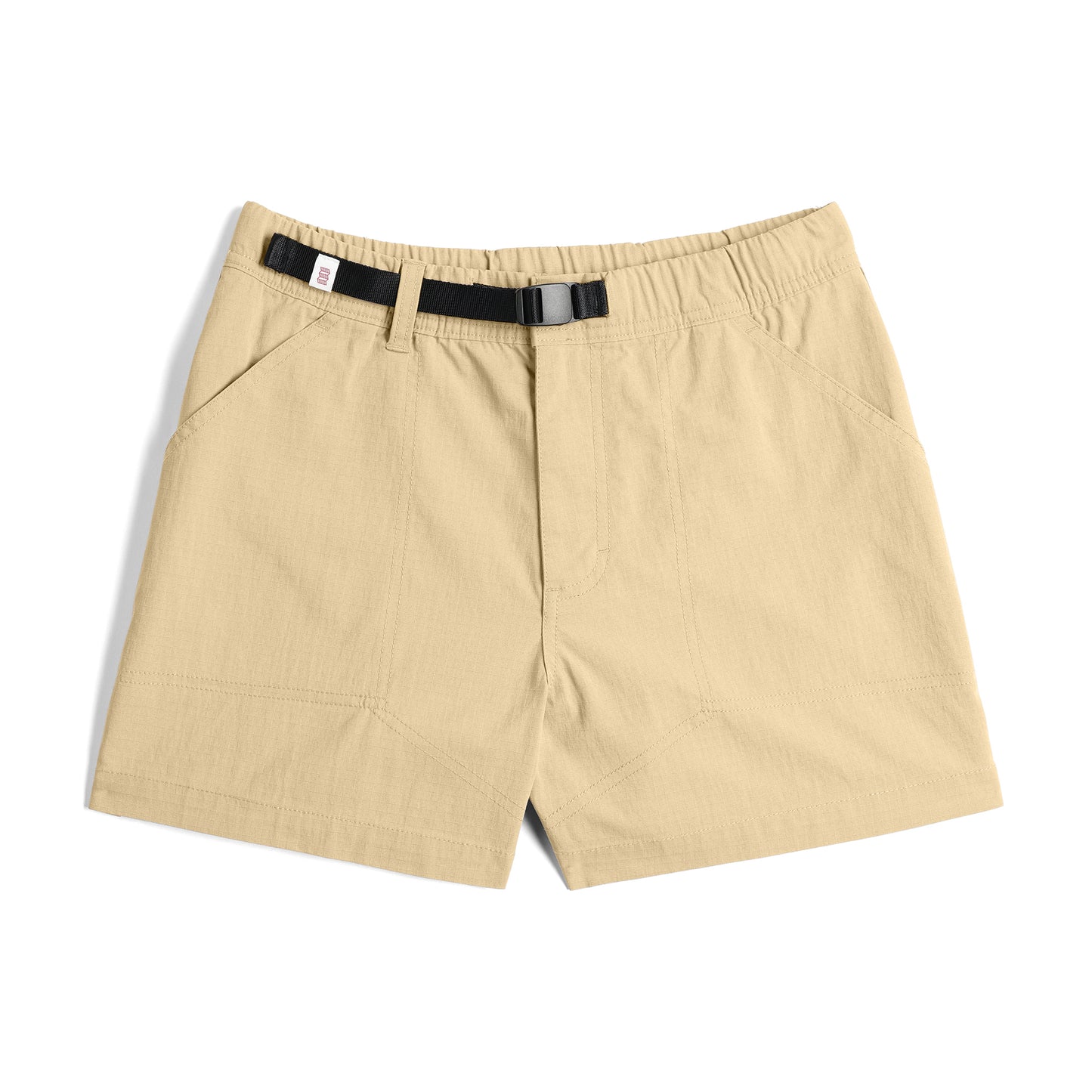 Front View of Topo Designs Mountain Short Ripstop - Women's in "Sahara"