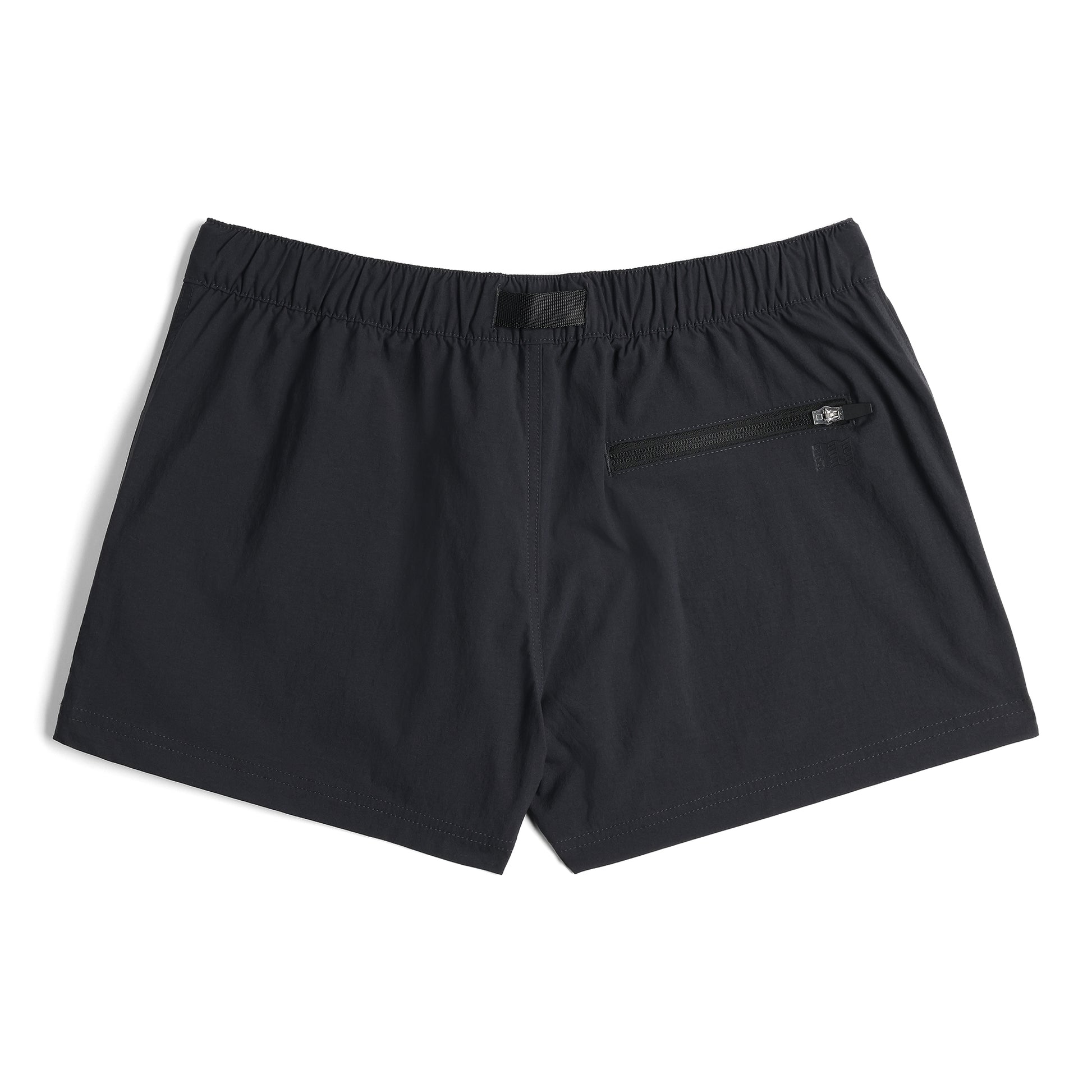 Back View of Topo Designs Retro River Shorts - Women's in "Black"