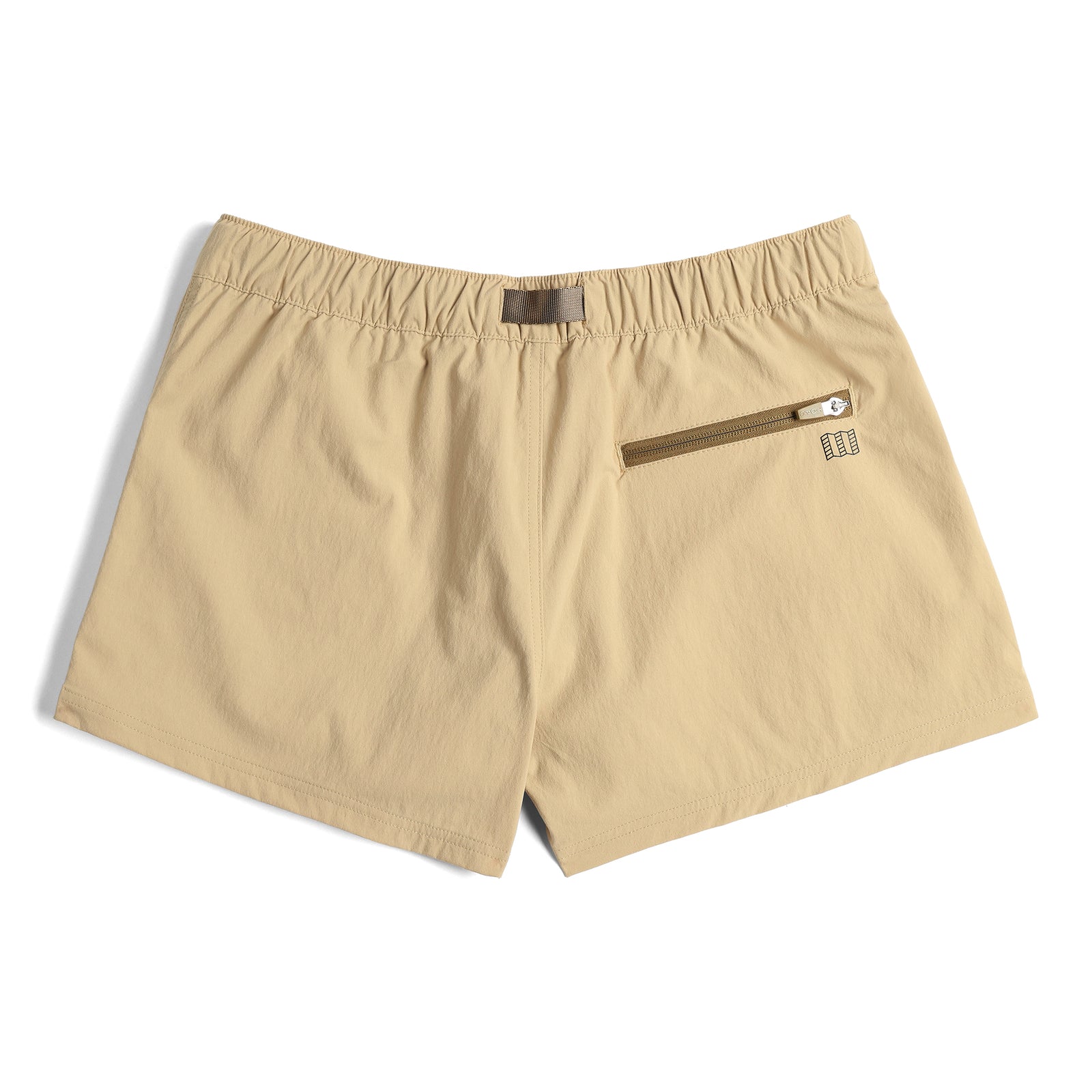 Back View of Topo Designs Retro River Shorts - Women's in "Sahara"