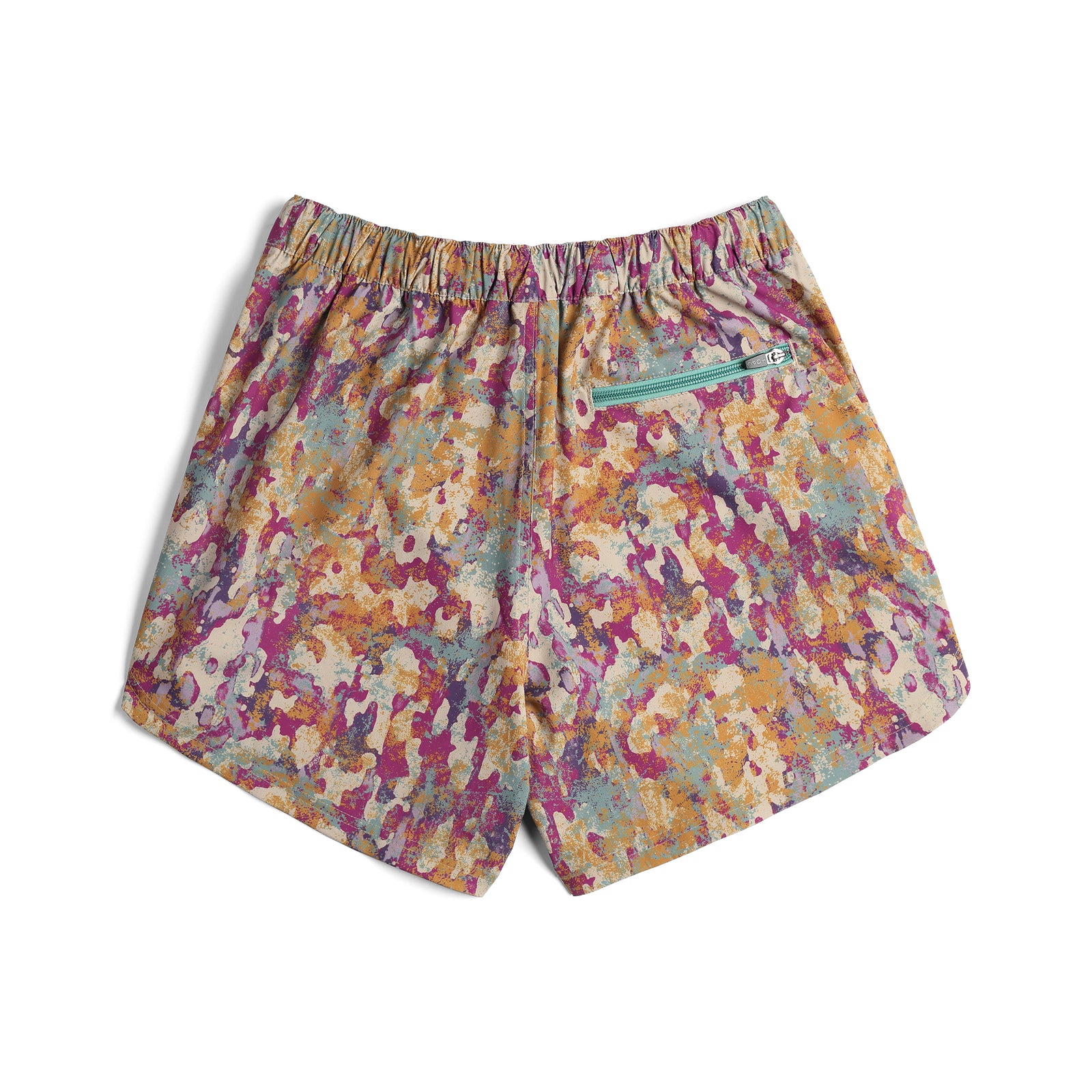 Back View of Topo Designs River Shorts - Women's in "Khaki Celestial"