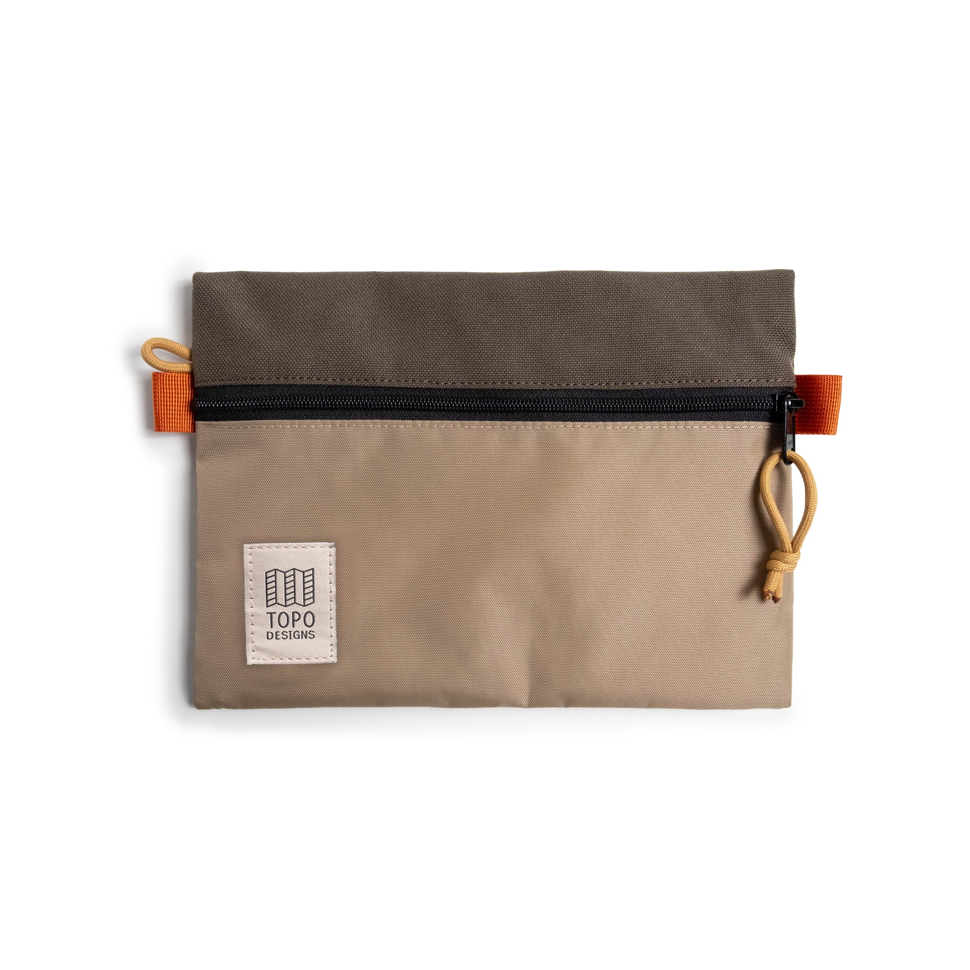 Front View of Topo Designs Accessory Bag "Medium" in "Woodland / Elmwood"