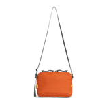 Back view of Topo Designs Block Bag in "Woodland / Terracotta"