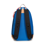 Back view of Topo Designs Classic Teardrop Backpack in "Classic Blue"