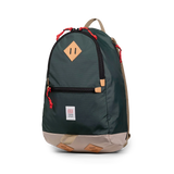 Quarter view of Topo Designs Classic Teardrop Backpack in "Forest"