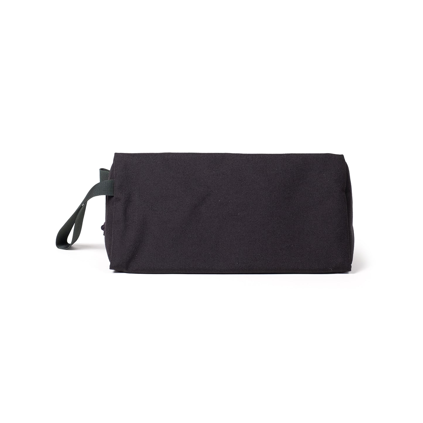 Back View of Topo Designs Dopp Kit in "Black Grid"