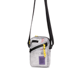 Front quarter angle image of Dyneema® Mini Shoulder Bag in "White"