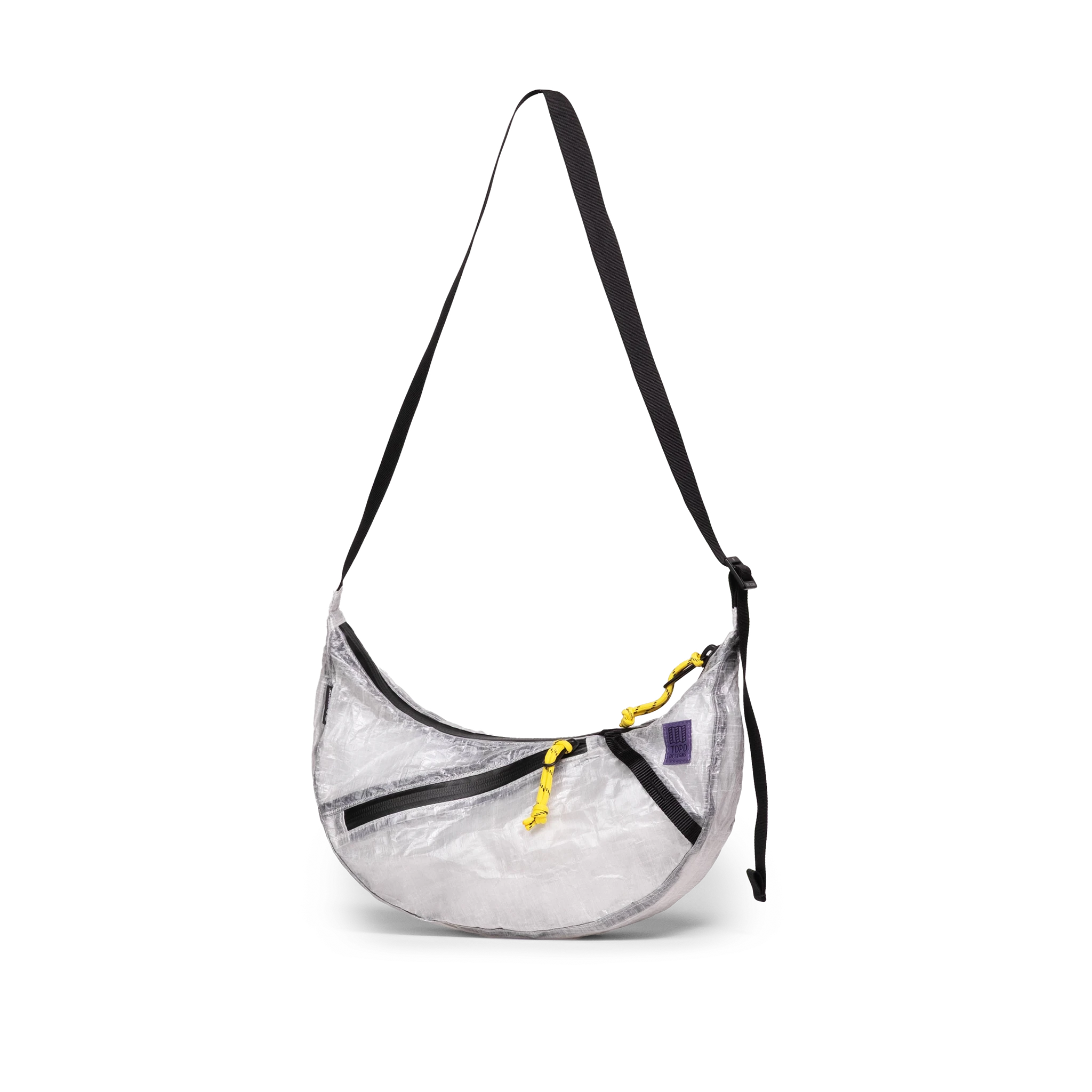 Front quarter angle image of Dyneema® Moonlight Crossbody in "White"