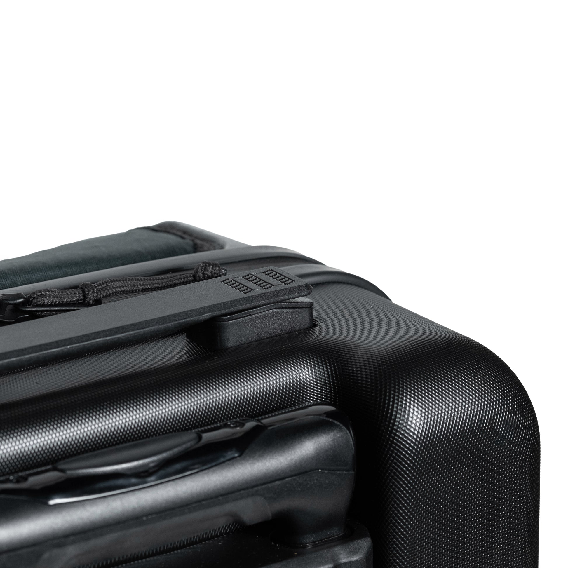 General top handle detail shot of Topo Designs Global Pro Travel Roller Bag