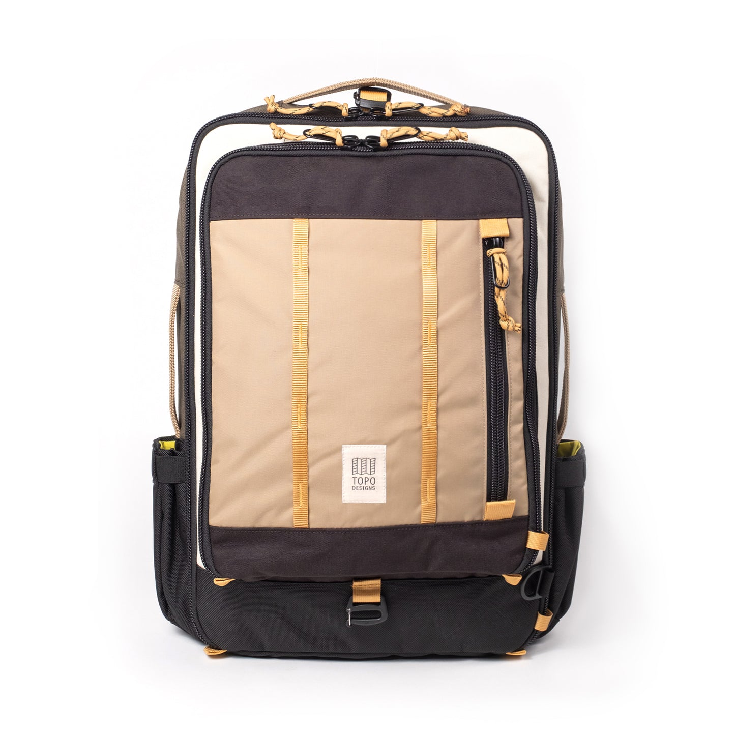 Front View of Topo Designs Global Travel Bag 30L in "Woodland / Elmwood"