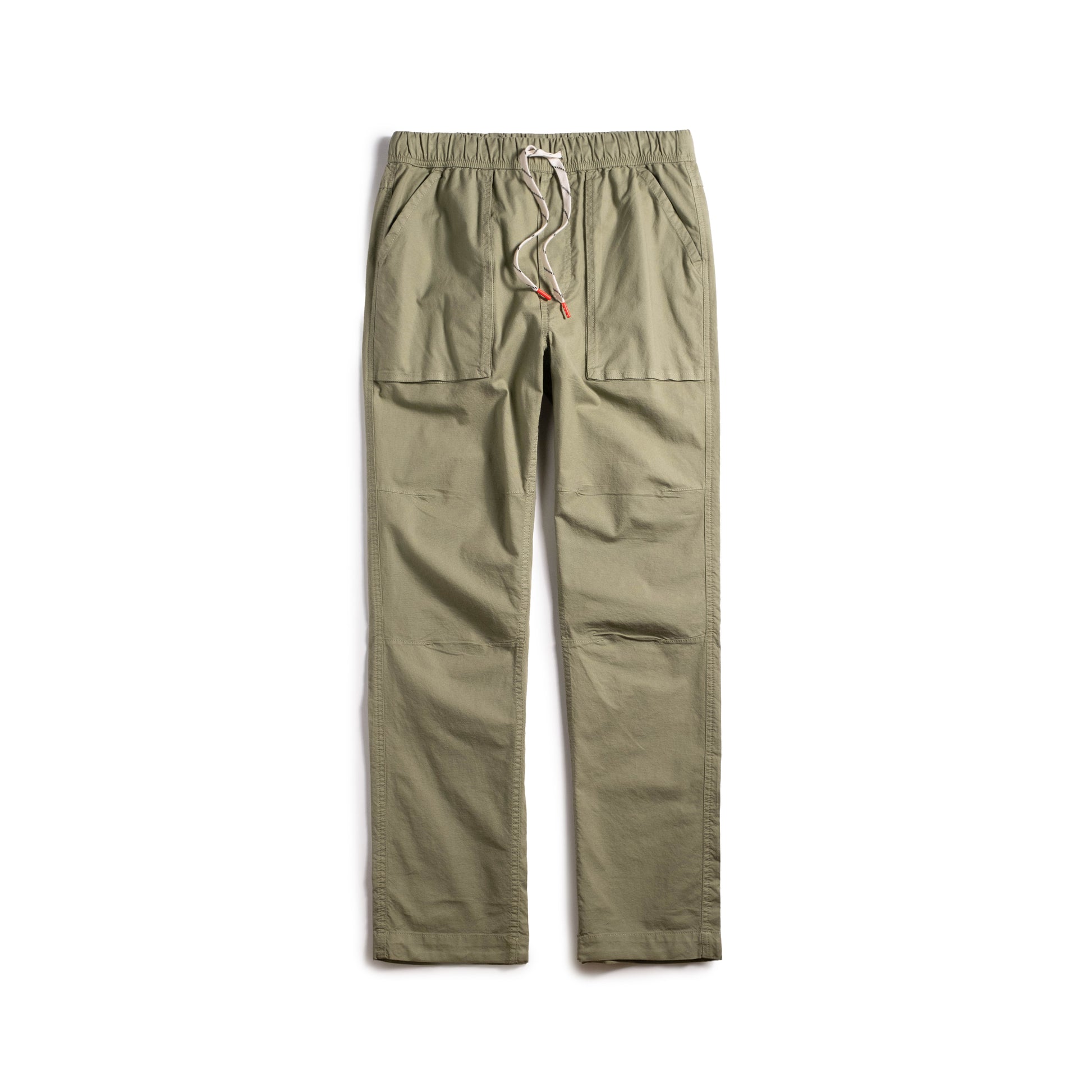 Front View of Topo Designs Desert Pants - Men's in "Oil Green"