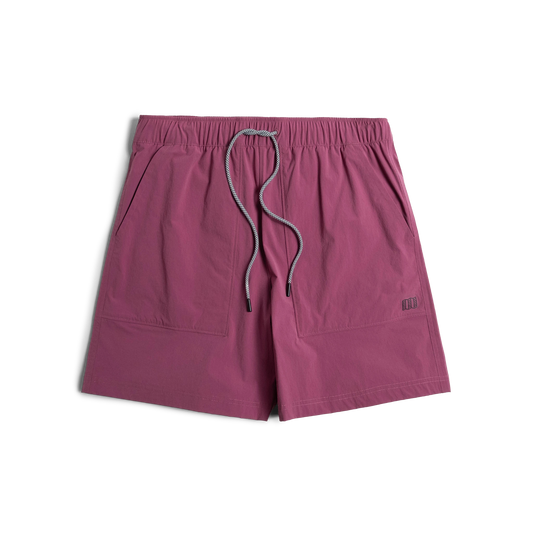Front shot of Topo Designs Men's Mesa Shorts in "Damson"