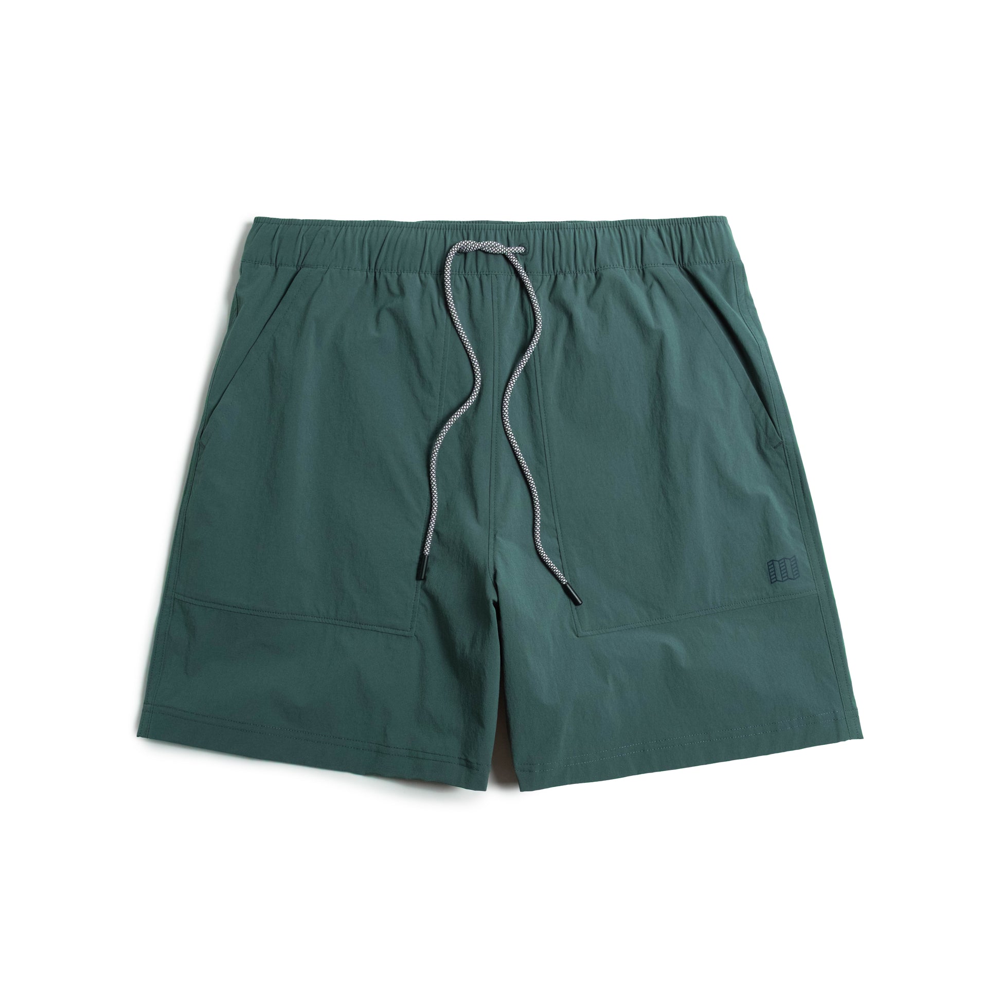 Front view of Topo Designs Men's Mesa Shorts in "Evergreen"