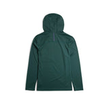 Back View of Topo Designs Sun Hoodie - Men's in "Dark Pine"