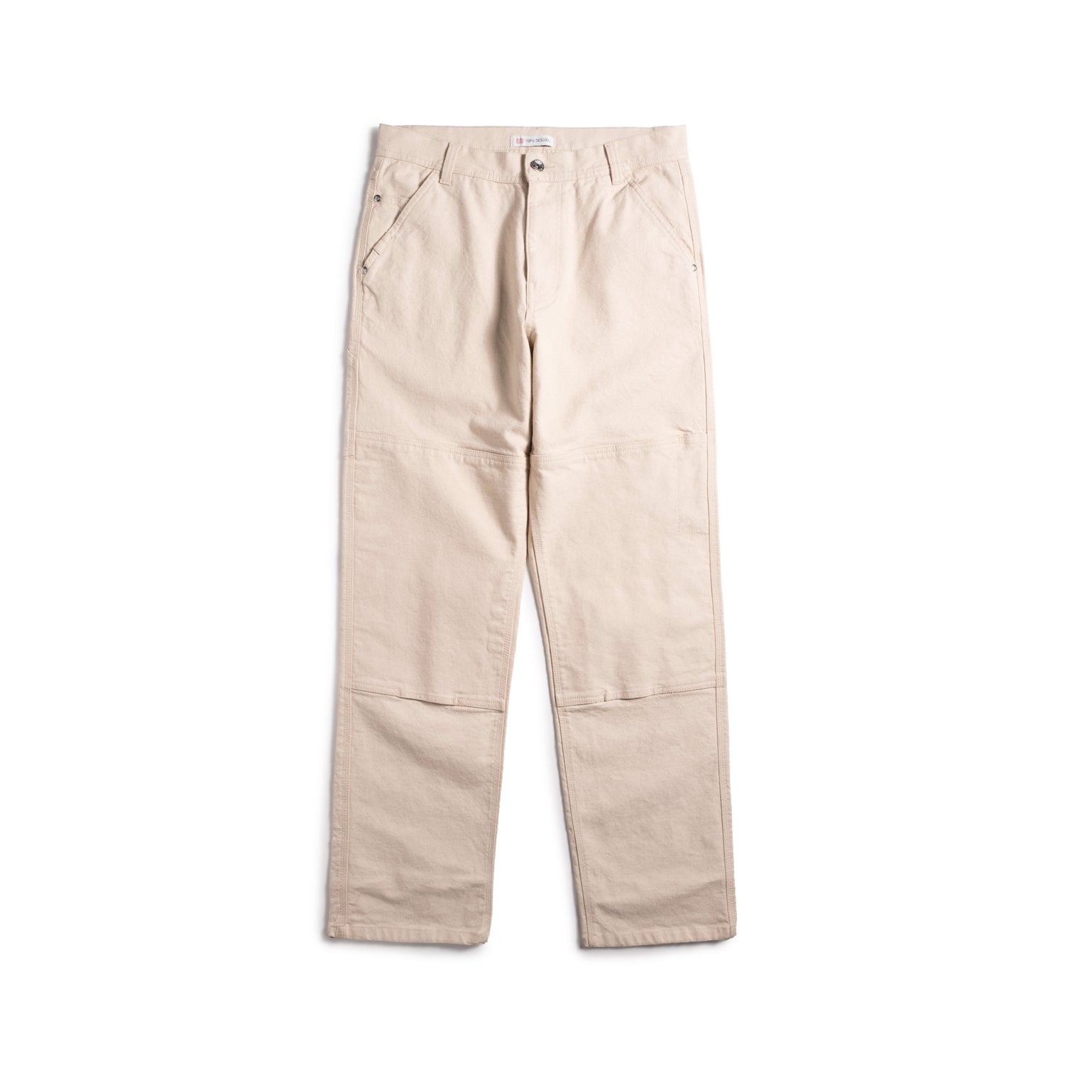 Front shot of Topo Designs Utility Pants Undyed - Men's in "Undyed"