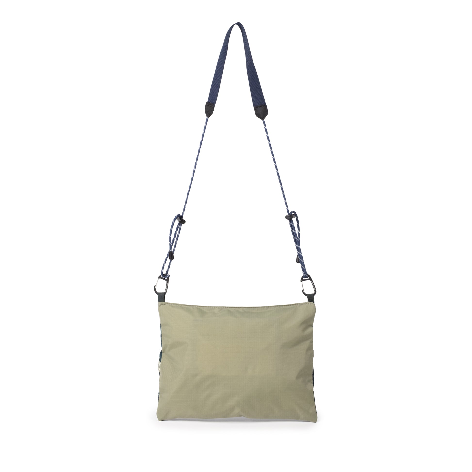 Back View of Topo Designs Mountain Accessory Shoulder Bag in "Oil Green / Dark Pine"
