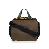Back View of Topo Designs Mountain Cross Bag in "Woodland / Terracotta"