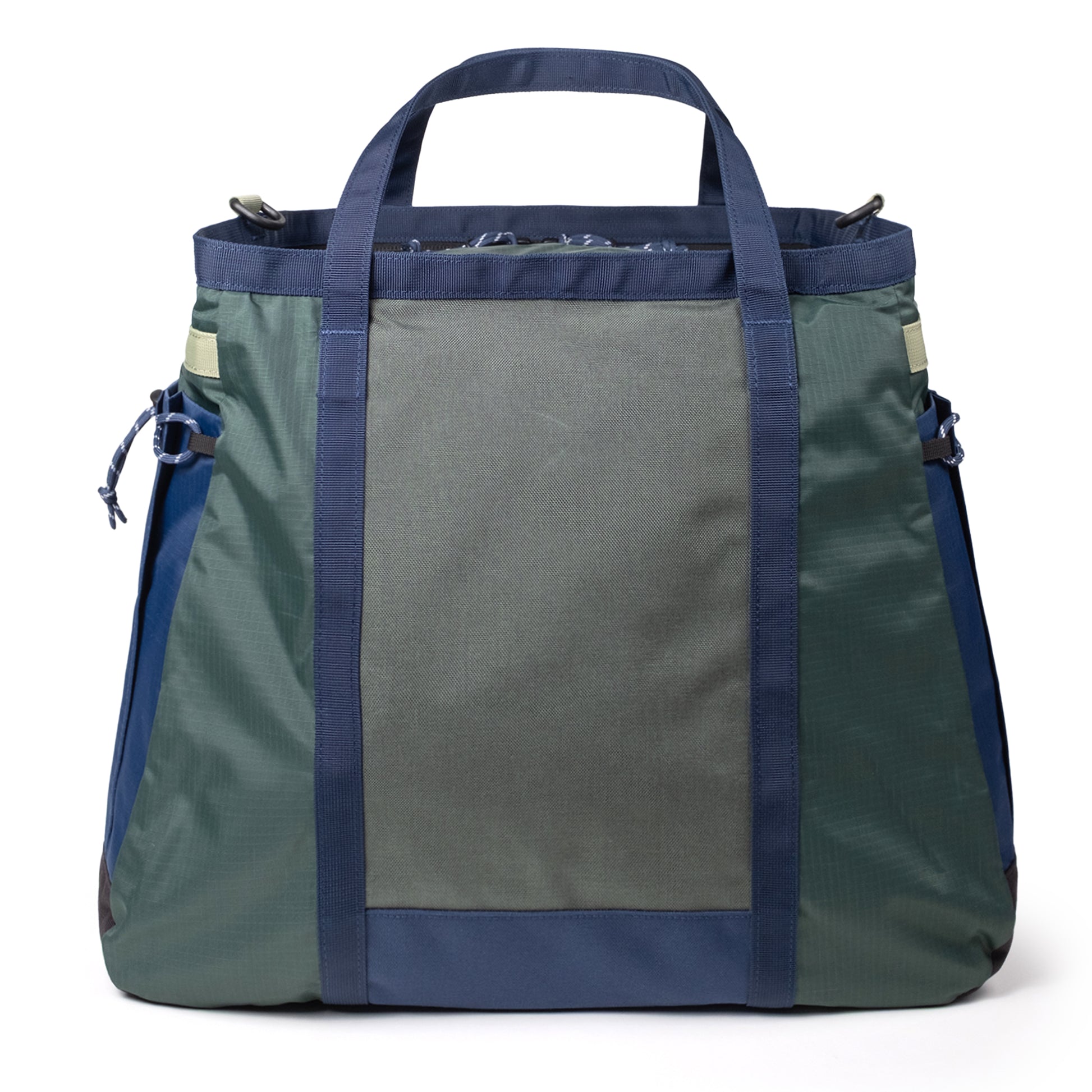 Back View of Topo Designs Mountain Gear Bag in "Forest / Bone White"